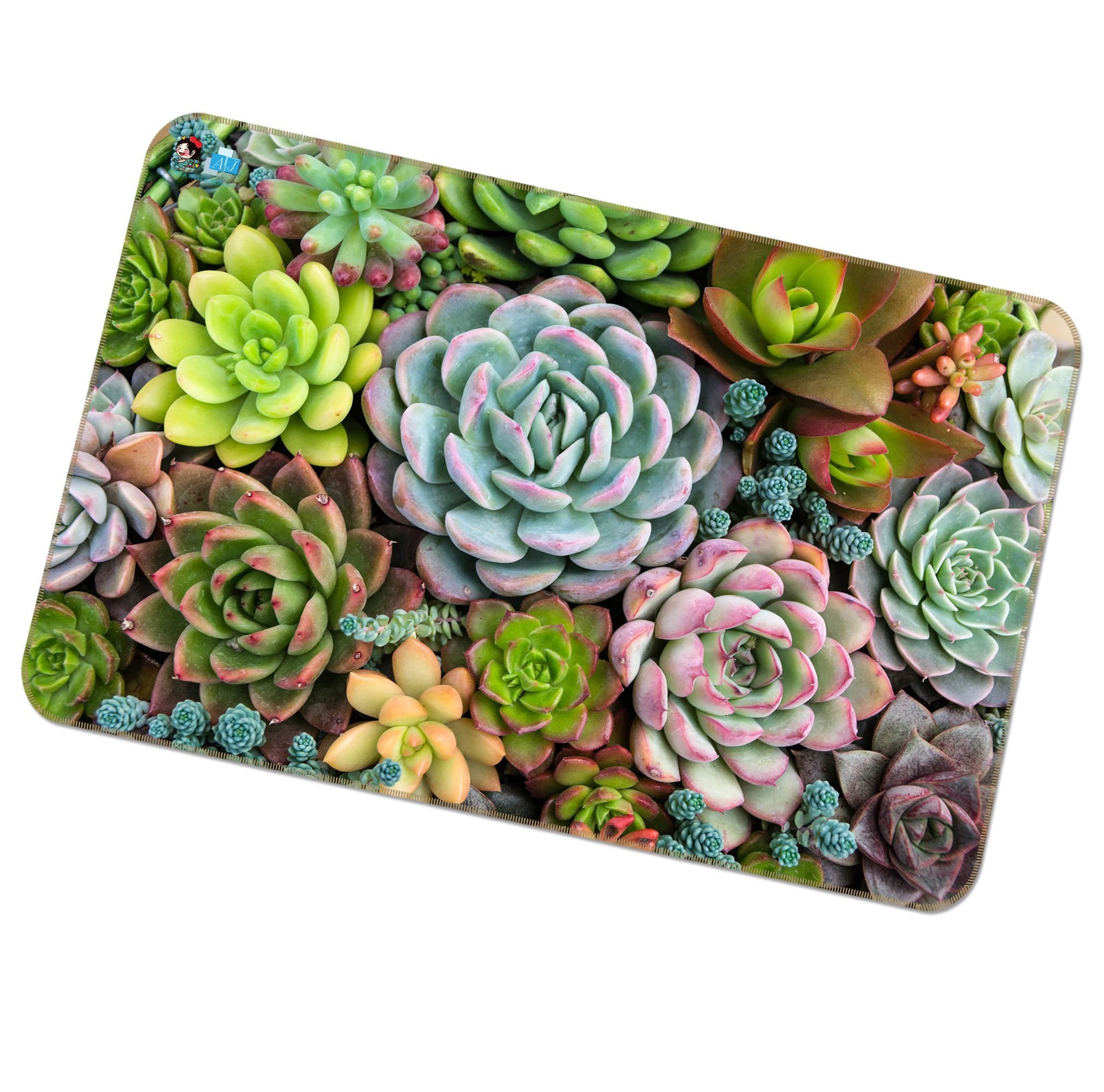 3D Big Succulents 176 Non Slip Rug Mat Mat AJ Creativity Home 