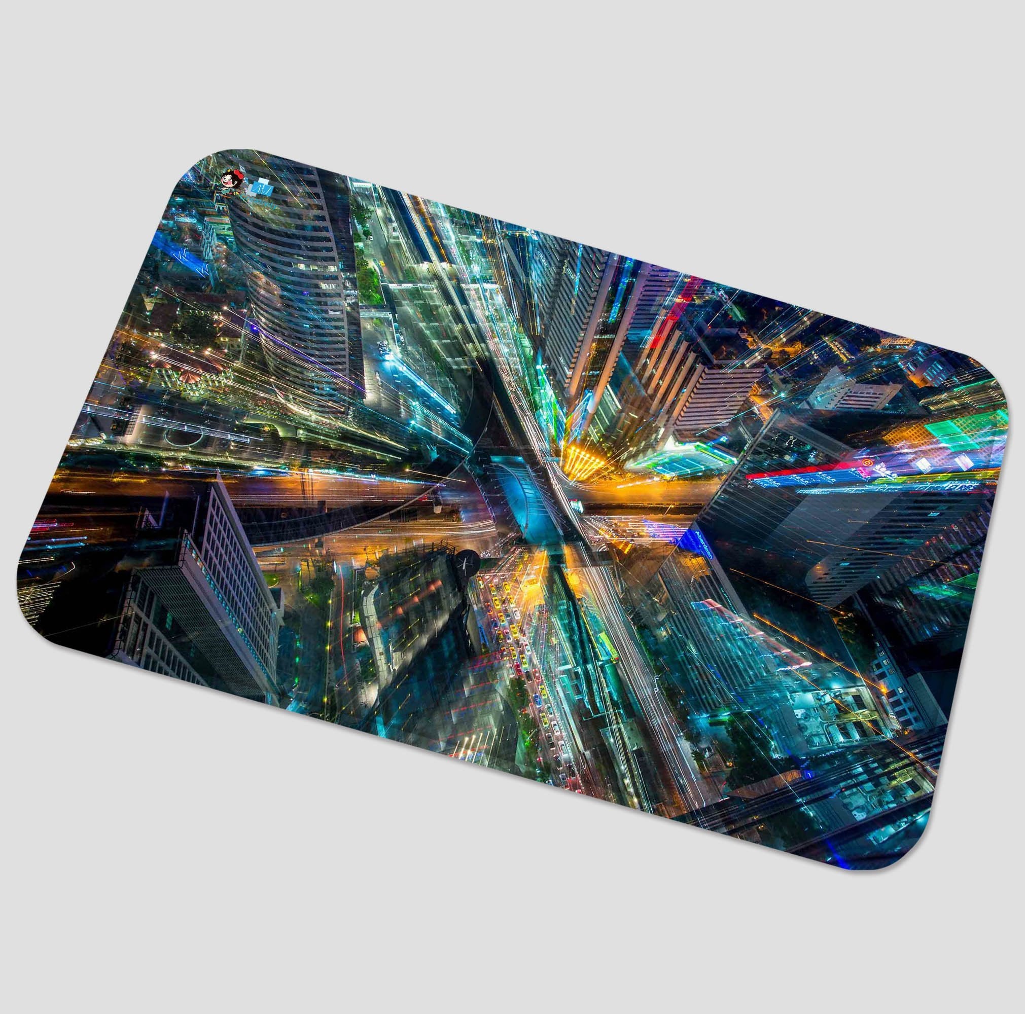 3D City Tall Buildings 111 Non Slip Rug Mat Mat AJ Creativity Home 