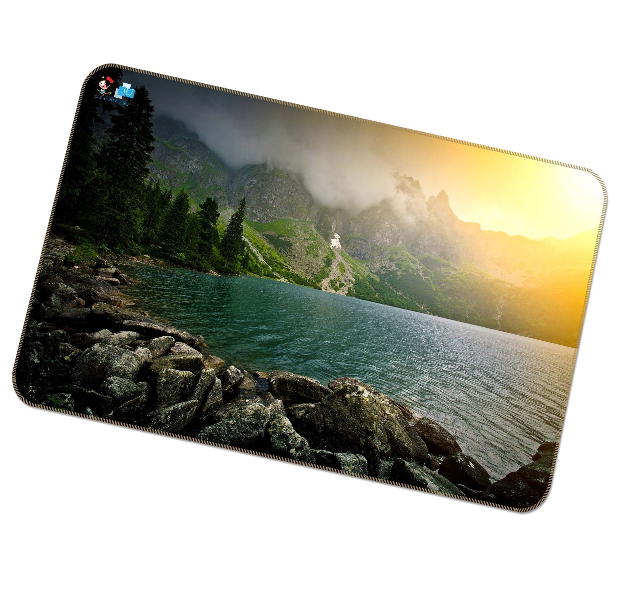 3D Sunshine Lake 160 Non Slip Rug Mat Mat AJ Creativity Home 
