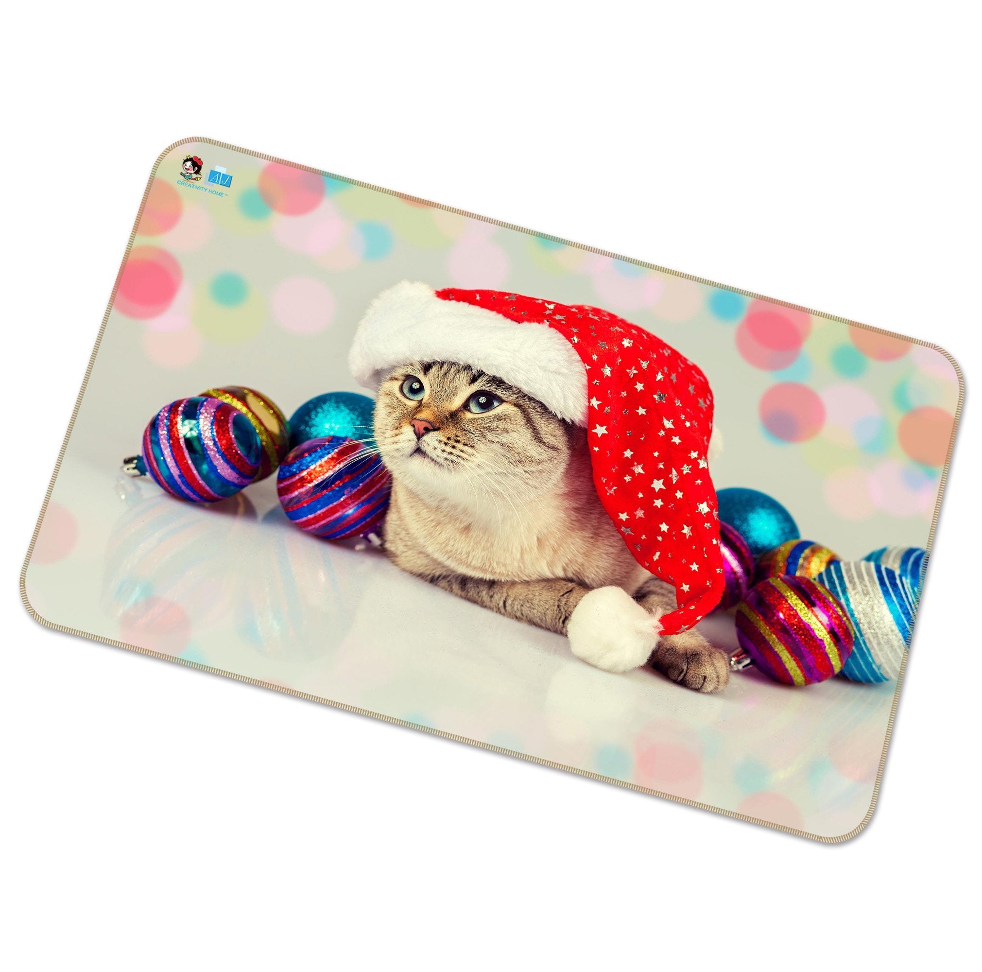 3D Christmas Cat 253 Non Slip Rug Mat Mat AJ Creativity Home 