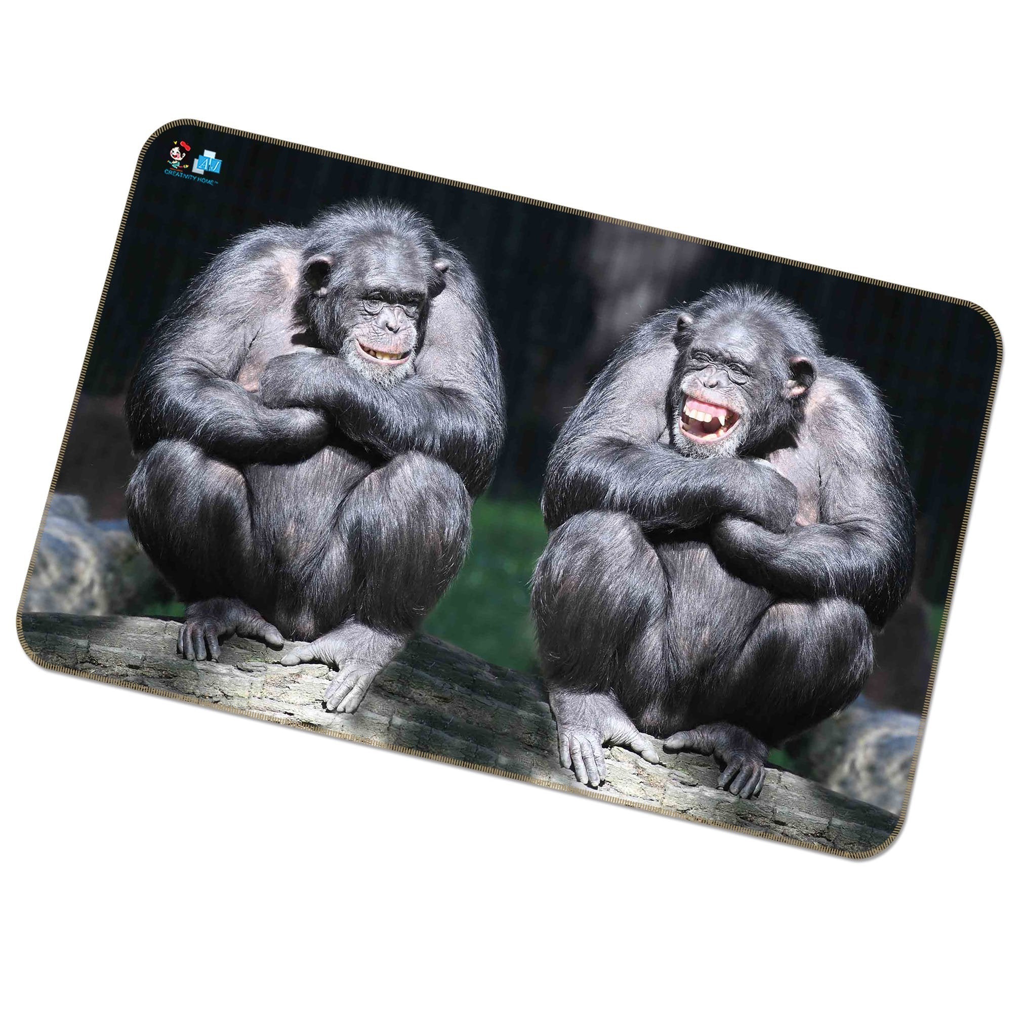 3D Chimpanzee 249 Non Slip Rug Mat Mat AJ Creativity Home 