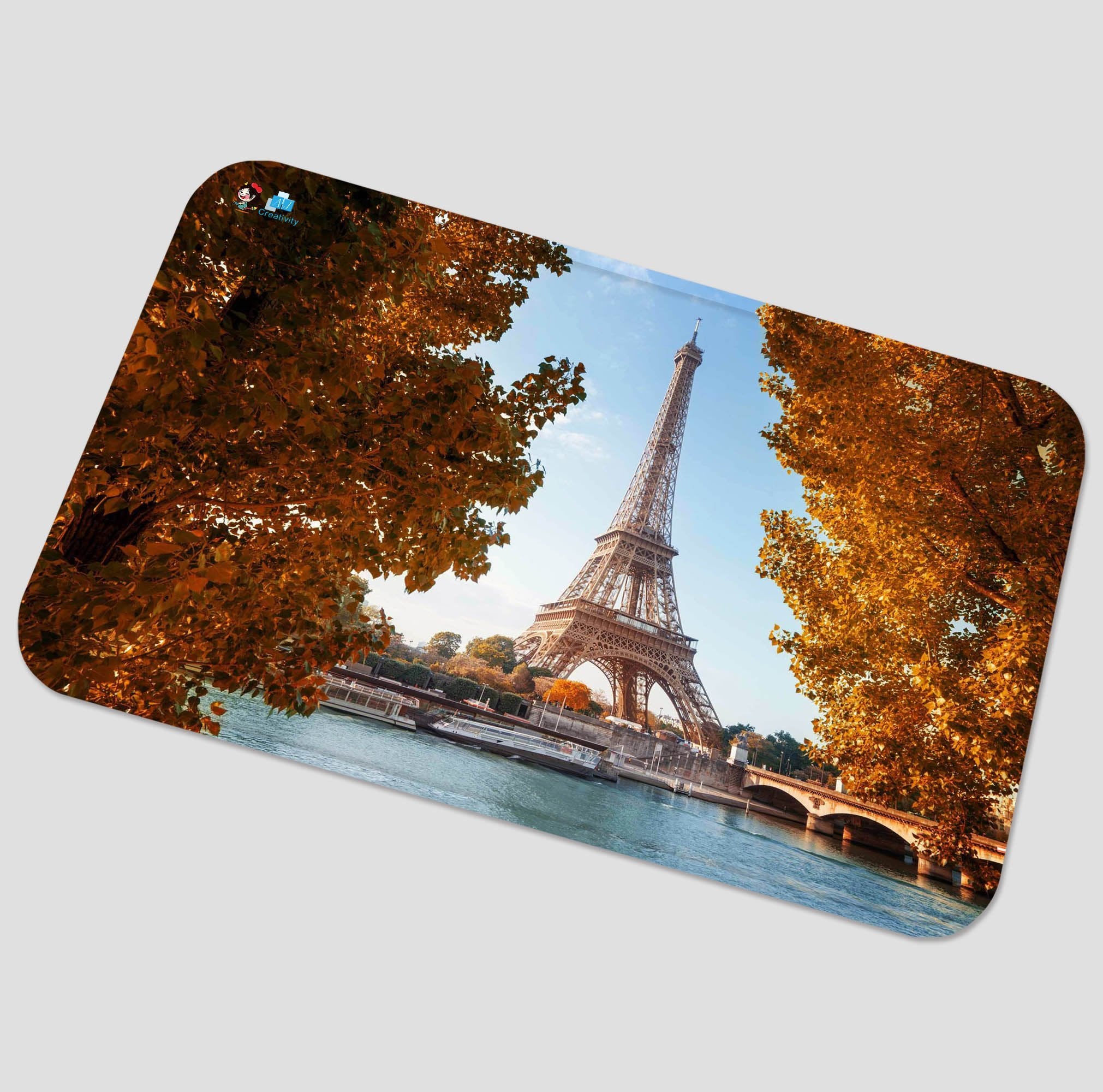 3D Eiffel Tower Scenery 98 Non Slip Rug Mat Mat AJ Creativity Home 