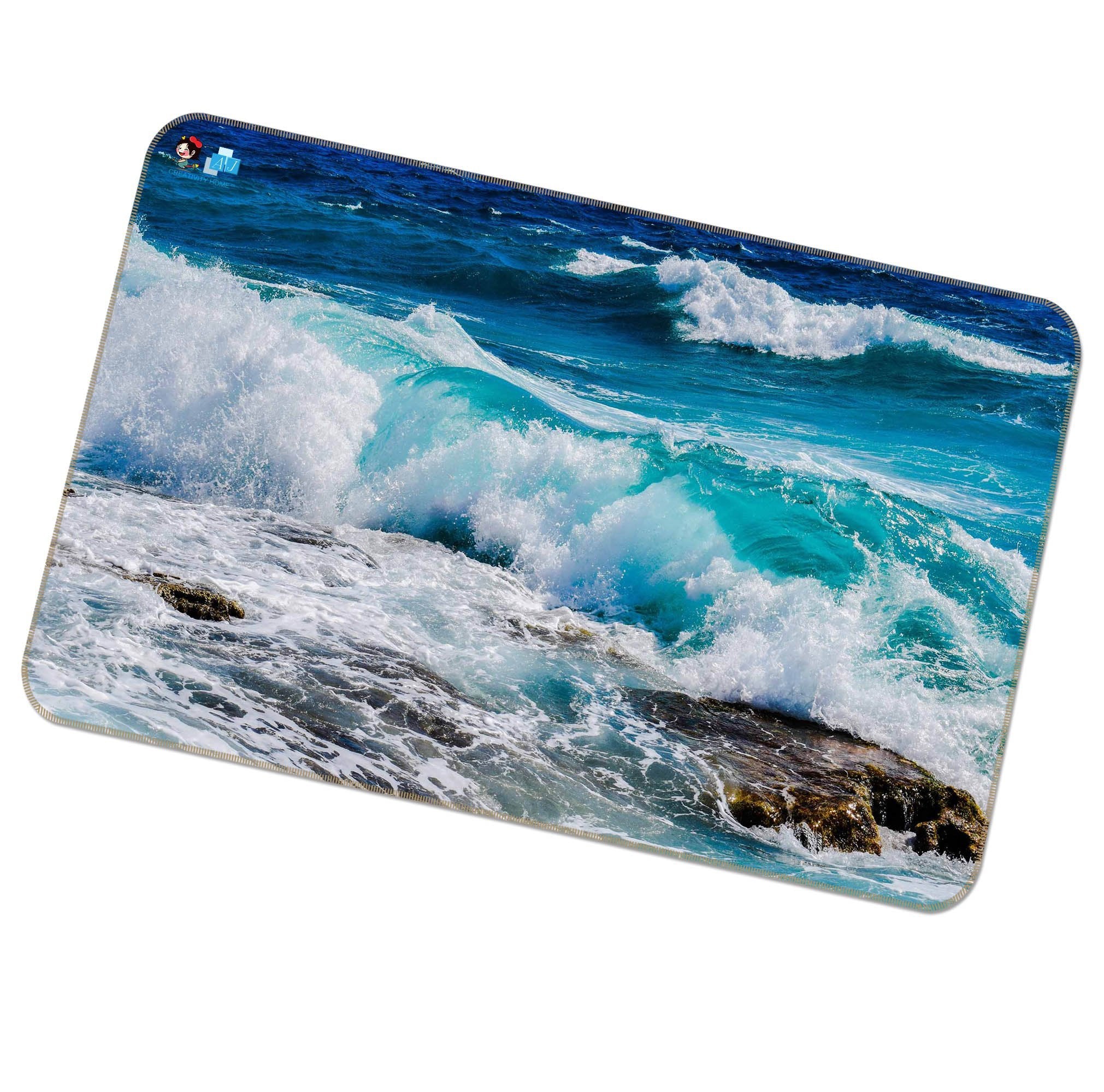 3D High Tide 040 Non Slip Rug Mat Mat AJ Creativity Home 