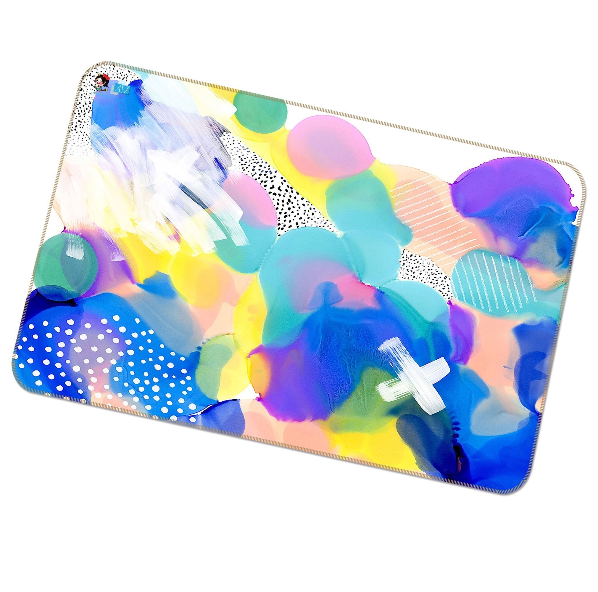 3D Watercolor Ink 321 Non Slip Rug Mat Mat AJ Creativity Home 