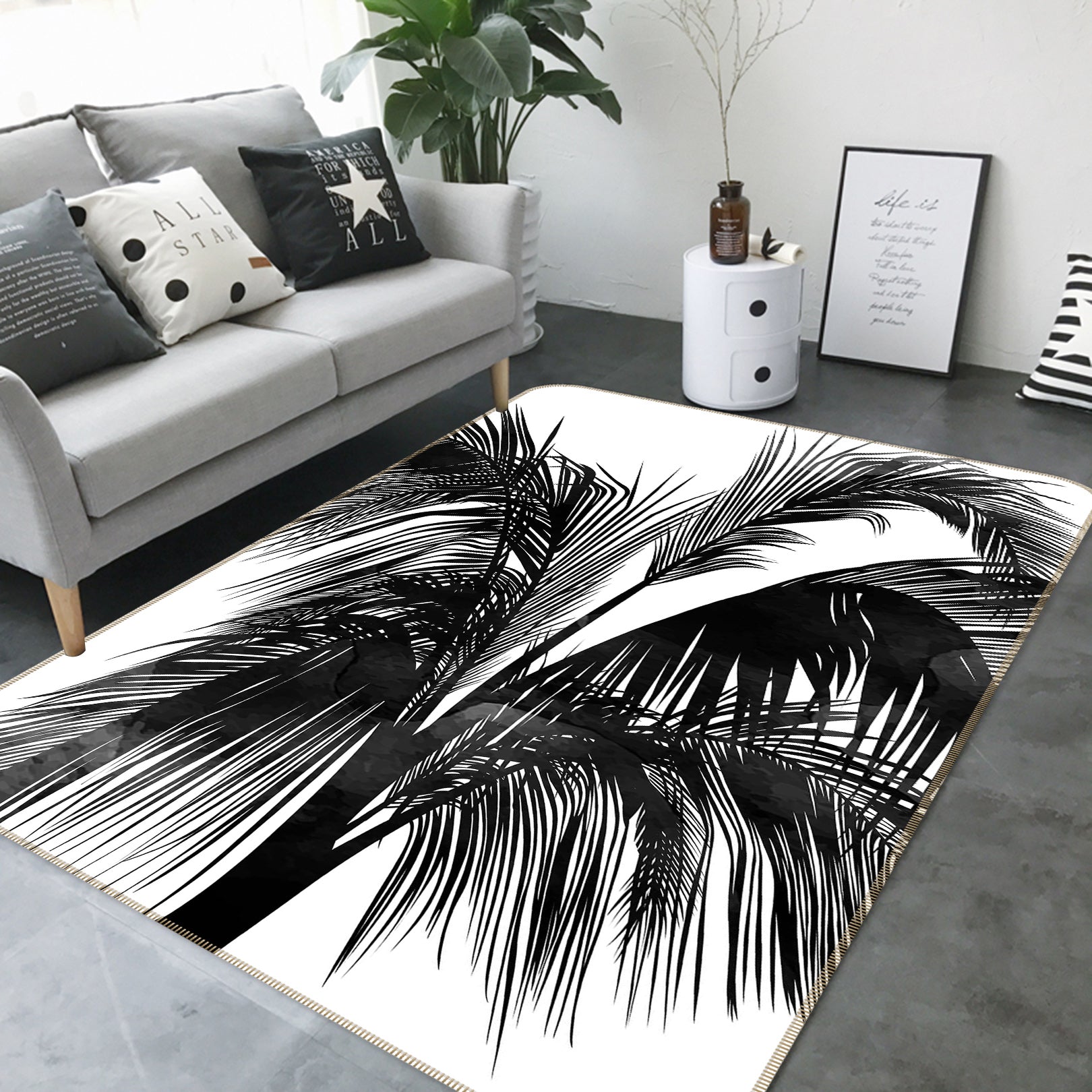 3D Sunset Boulevard 1115 Boris Draschoff Rug Non Slip Rug Mat