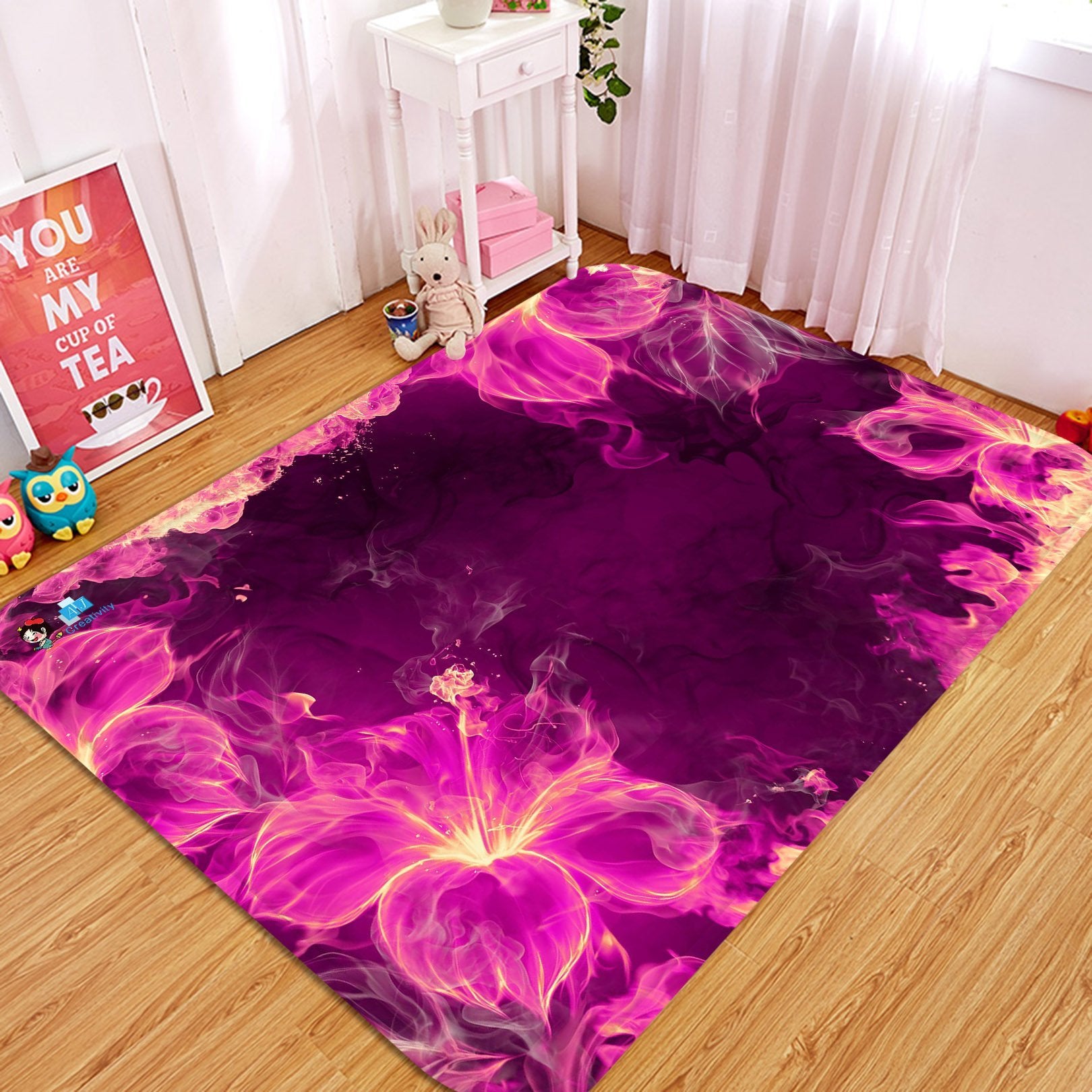 3D Bright Flowers 41 Non Slip Rug Mat Mat AJ Creativity Home 