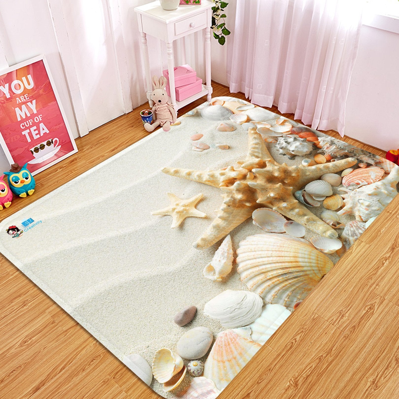 3D Beach Treasures 20 Non Slip Rug Mat Mat AJ Creativity Home 