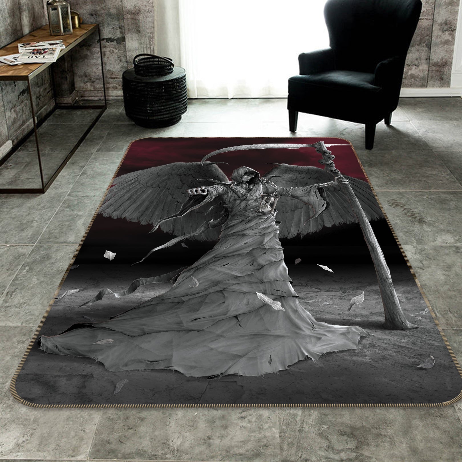 3D Time Is Up 1077 Vincent Hie Rug Non Slip Rug Mat