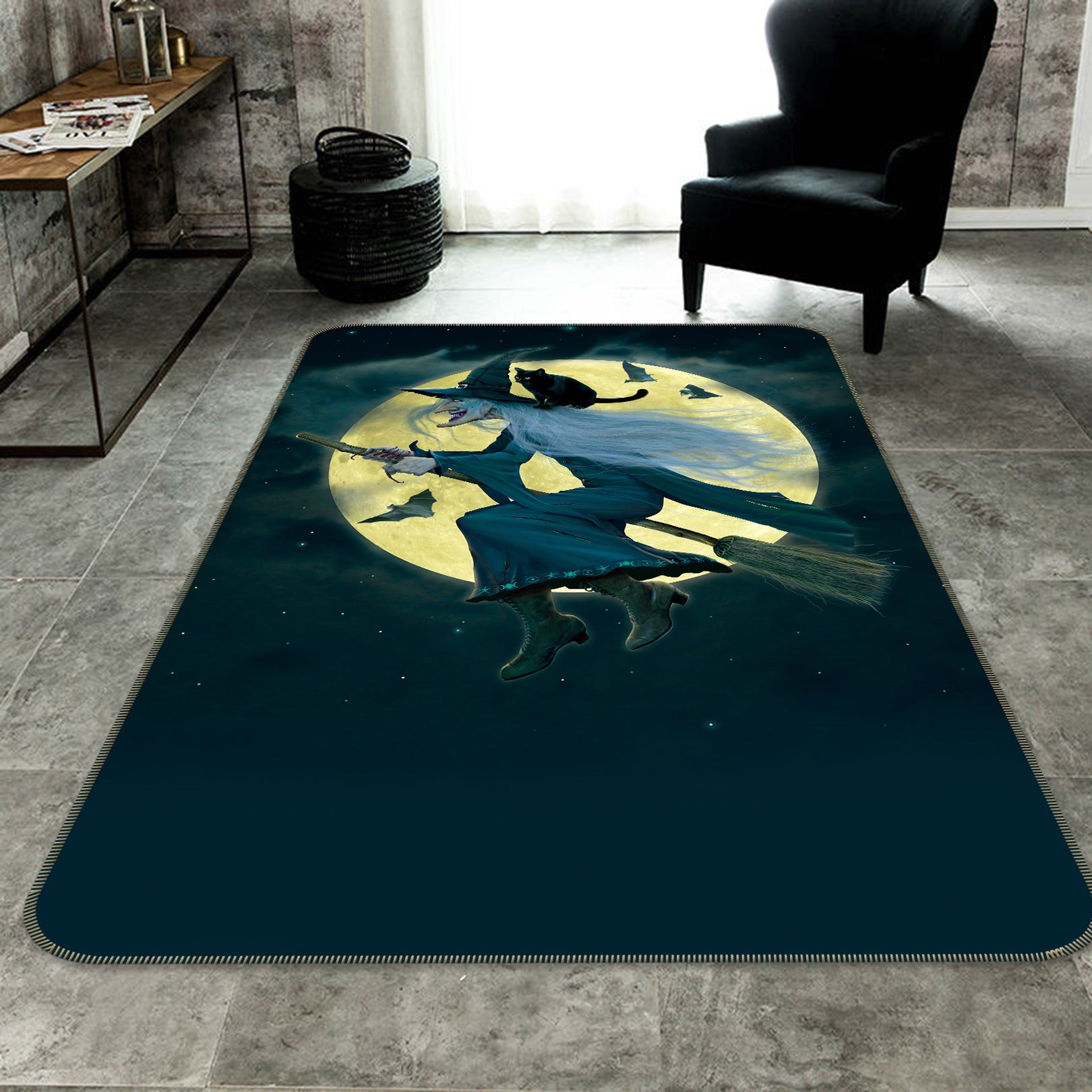 3D Witch 1087 Vincent Hie Rug Non Slip Rug Mat