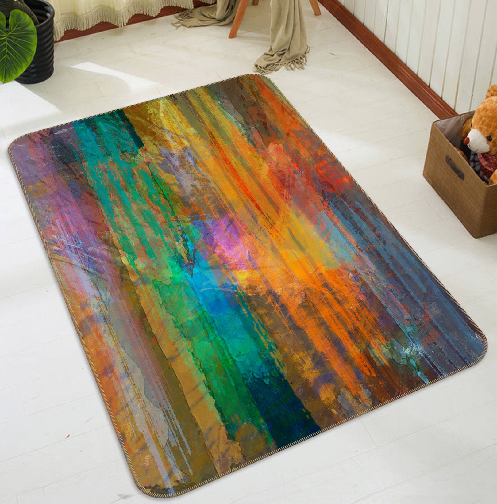 3D Sunset Sea 1032 Michael Tienhaara Rug Non Slip Rug Mat