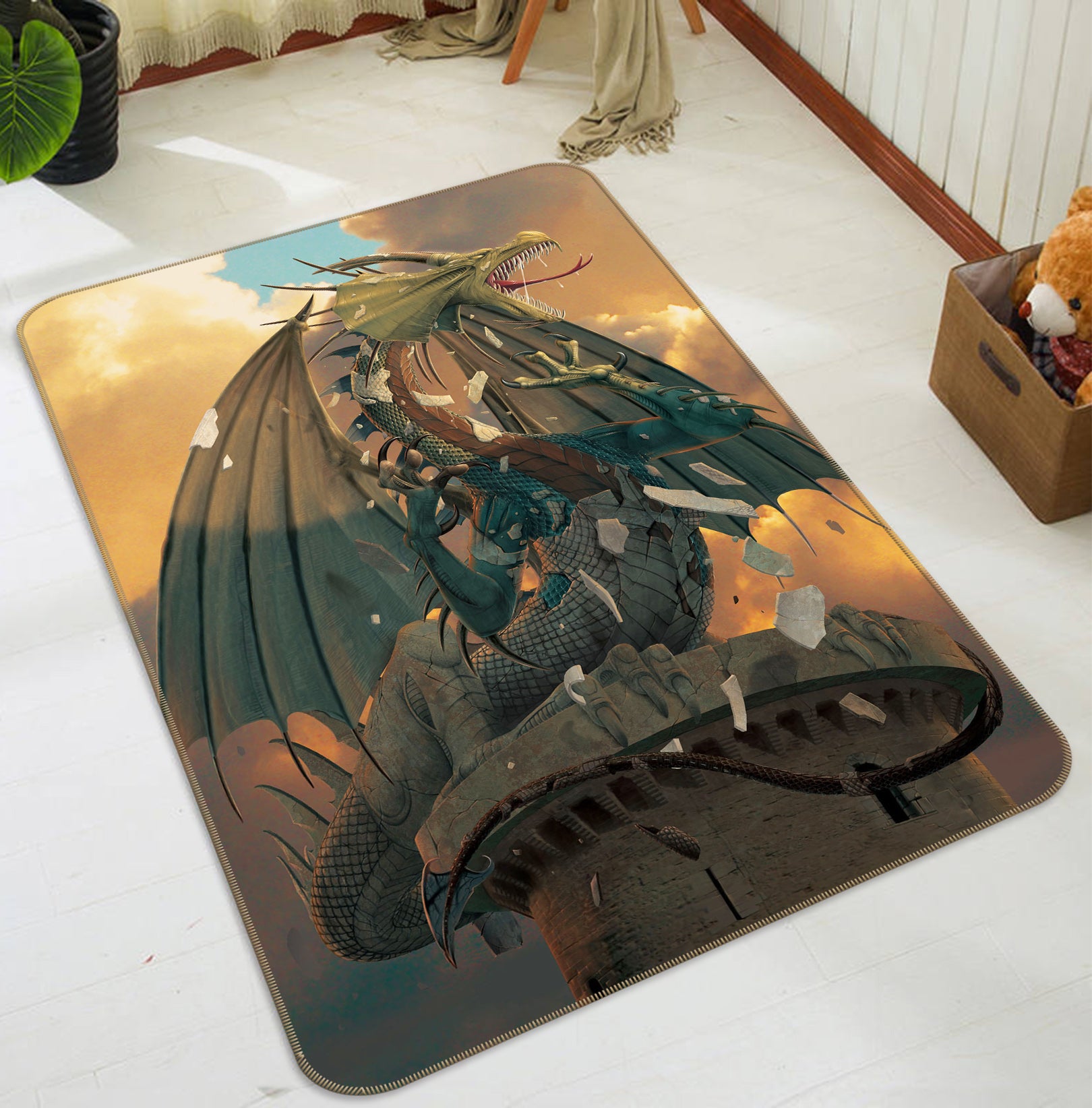3D The Awakening 1072 Vincent Hie Rug Non Slip Rug Mat