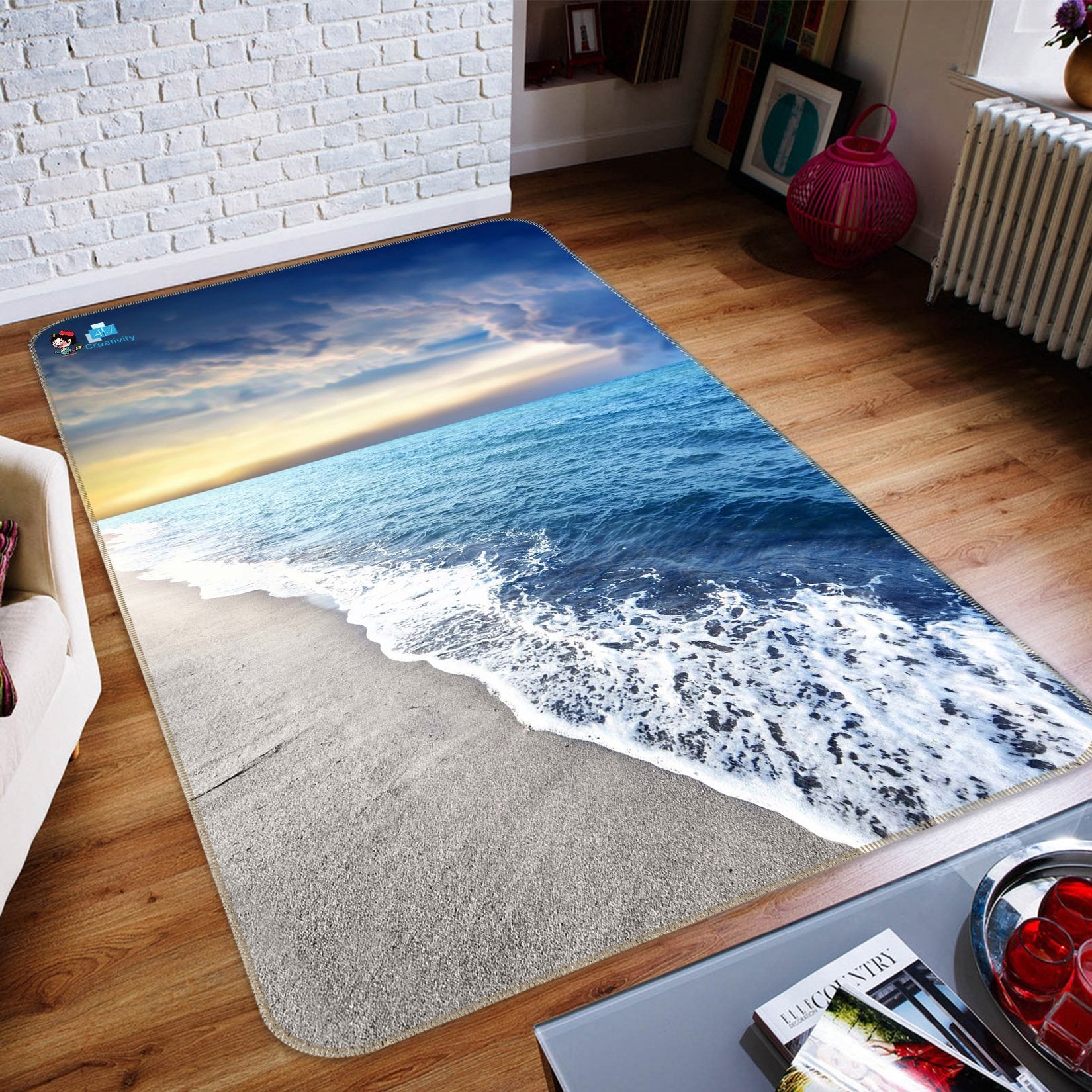 3D Sea Beach Sunset 198 Non Slip Rug Mat Mat AJ Creativity Home 