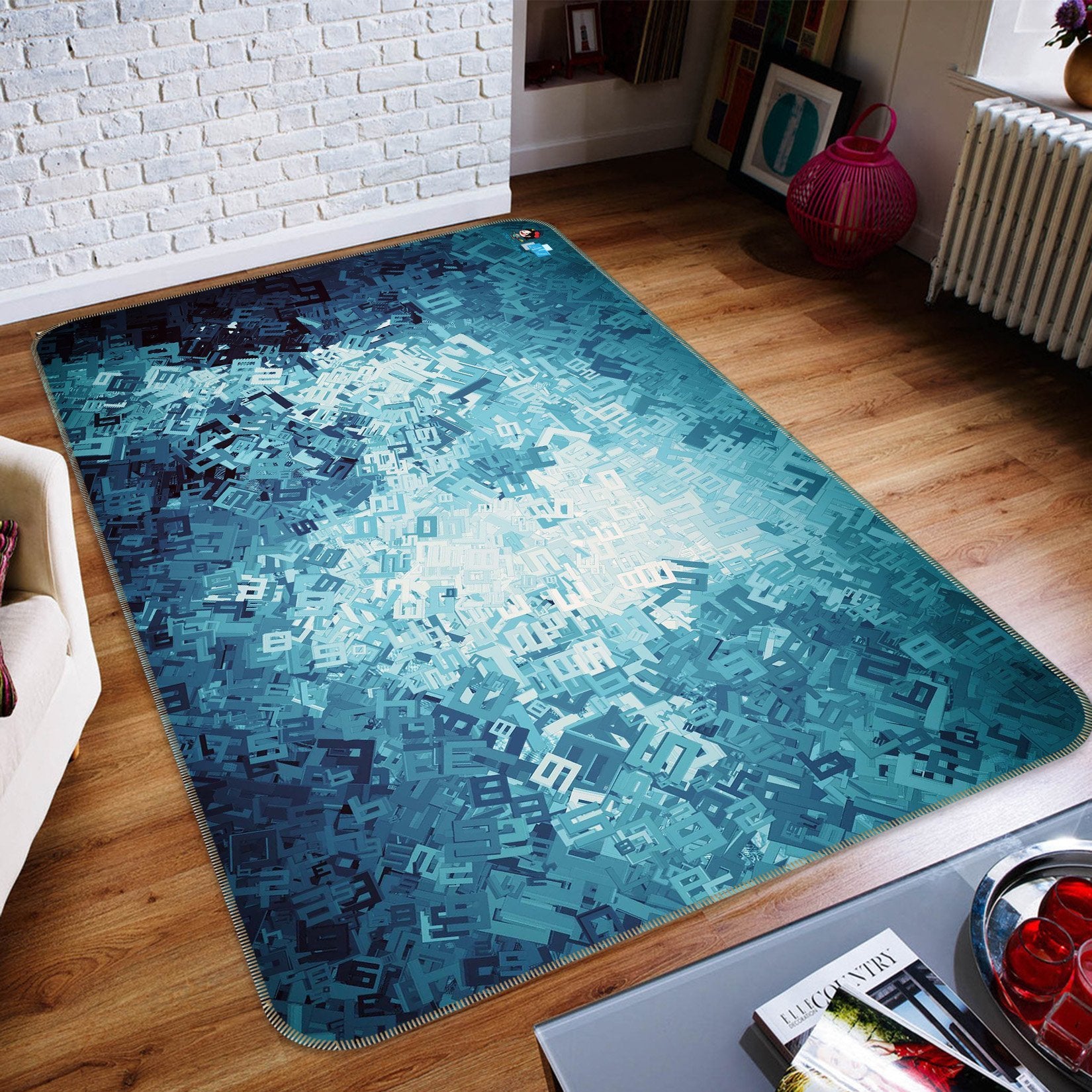 3D Letter Card 283 Non Slip Rug Mat Mat AJ Creativity Home 