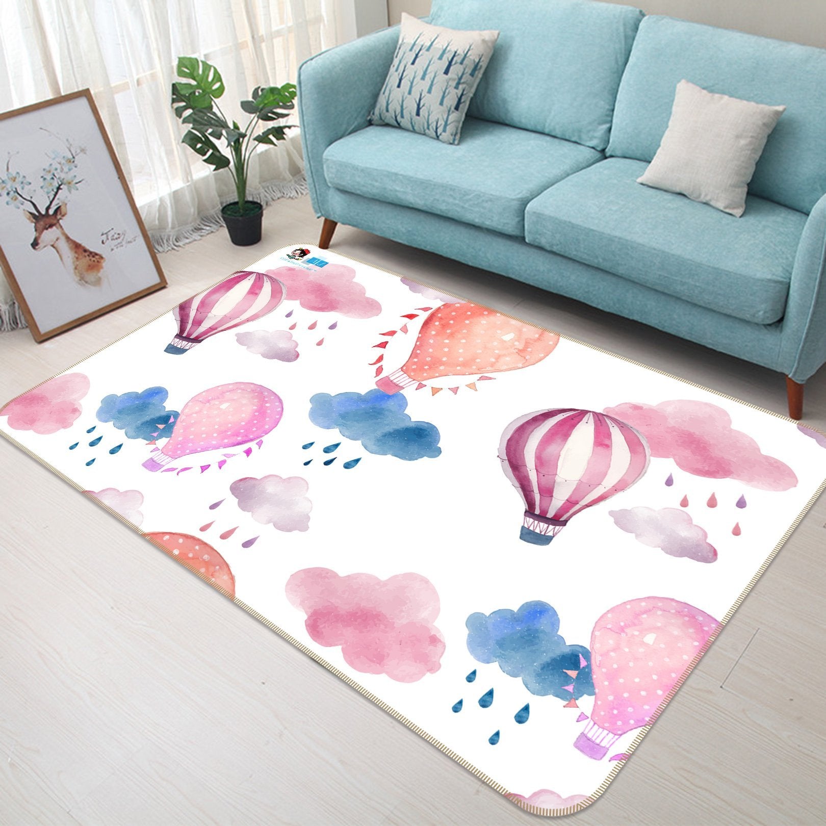 3D Painting Balloon 074 Non Slip Rug Mat Mat AJ Creativity Home 