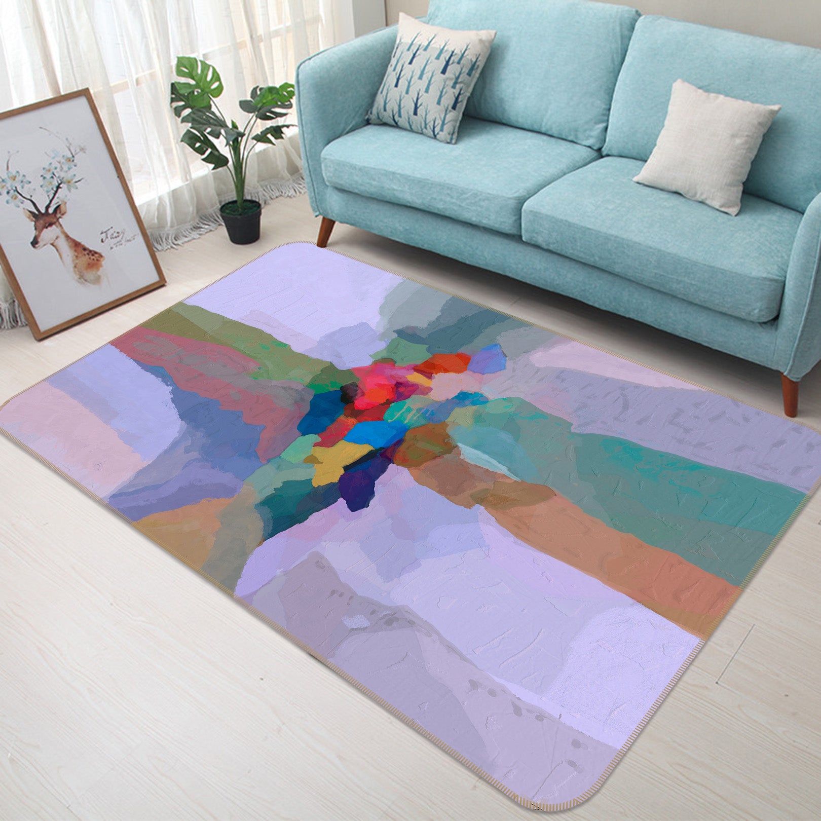 3D Color Art 103 Michael Tienhaara Rug Non Slip Rug Mat
