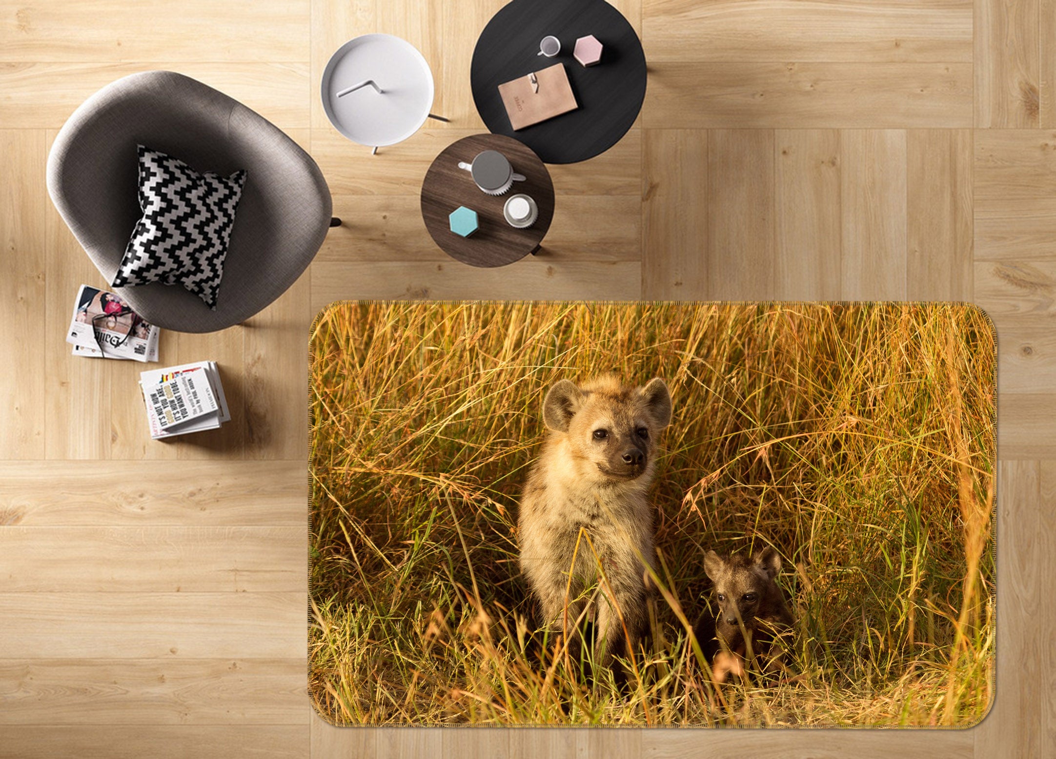 3D Weed Bear 068 Animal Non Slip Rug Mat