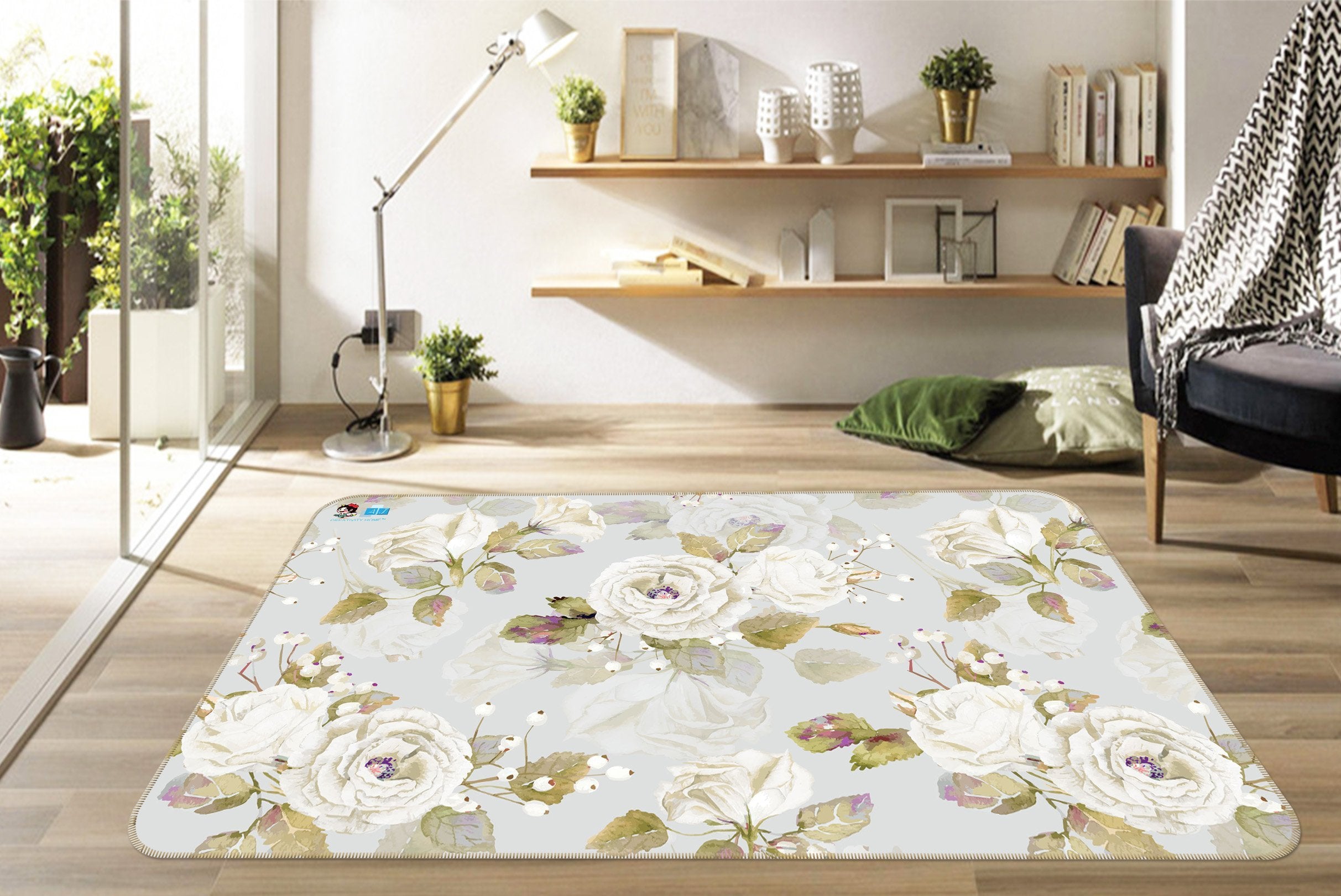 3D Blooming Flower 070 Non Slip Rug Mat Mat AJ Creativity Home 