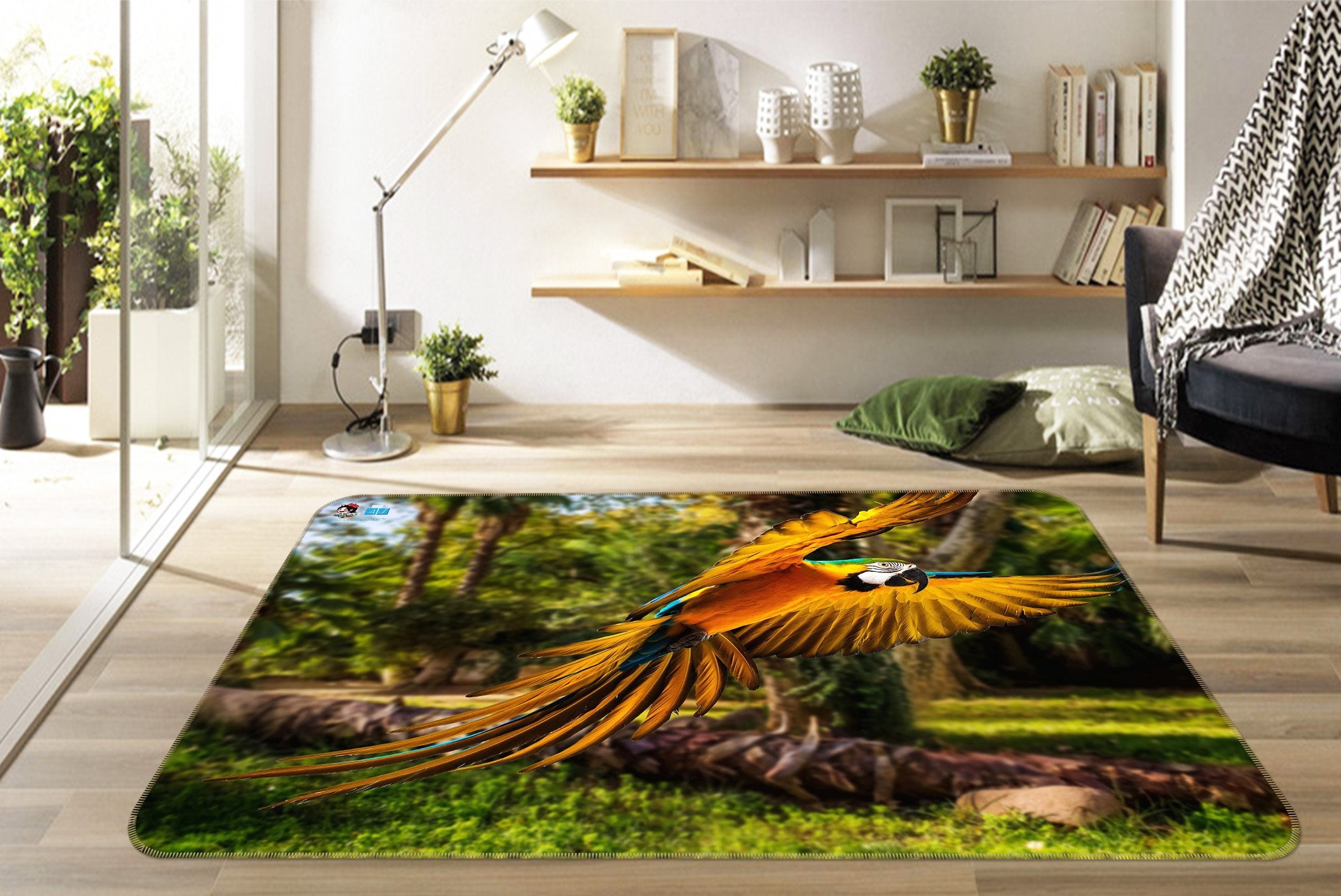 3D Parrot 262 Non Slip Rug Mat Mat AJ Creativity Home 