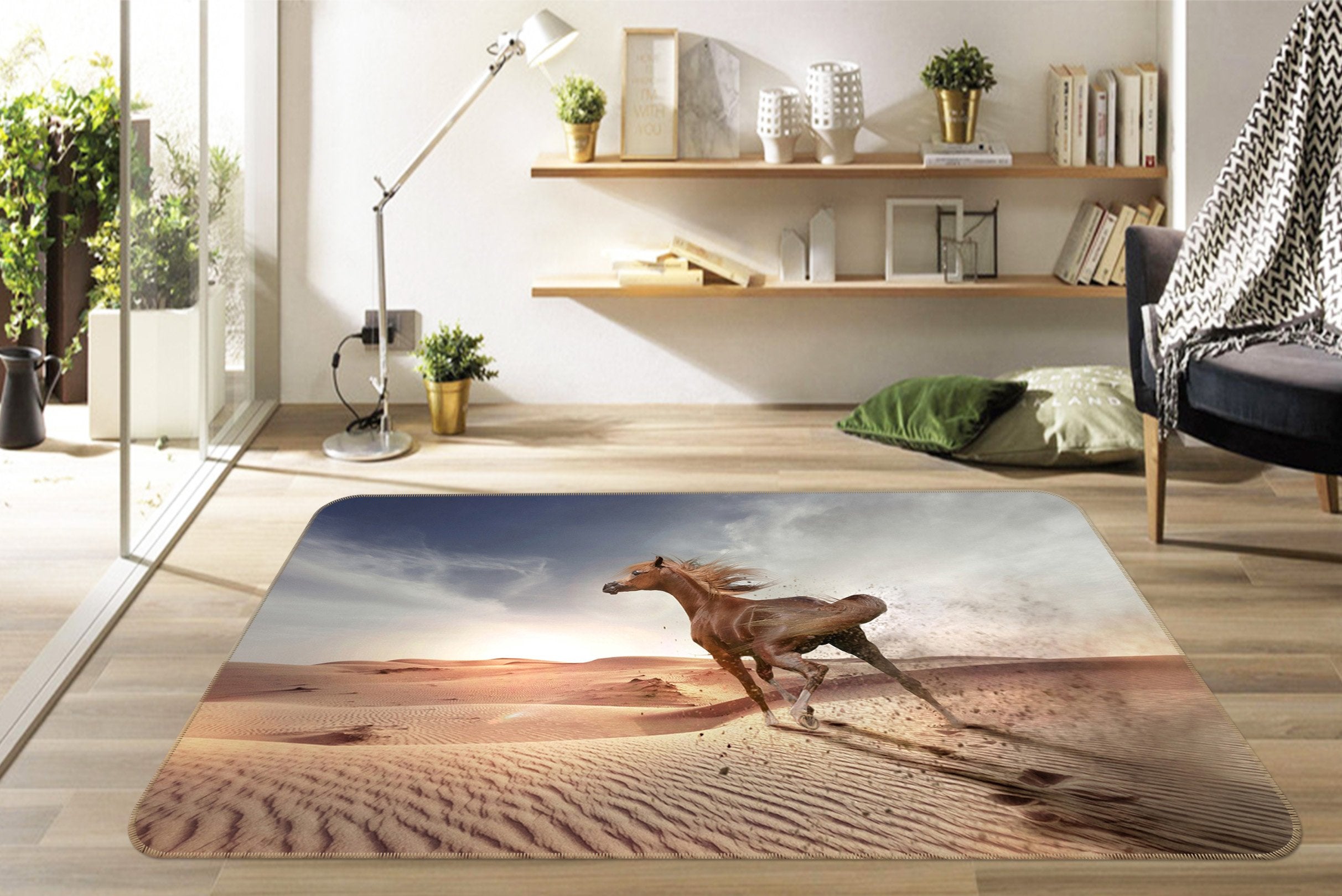 3D Wild Horse 570 Animal Non Slip Rug Mat Mat AJ Creativity Home 