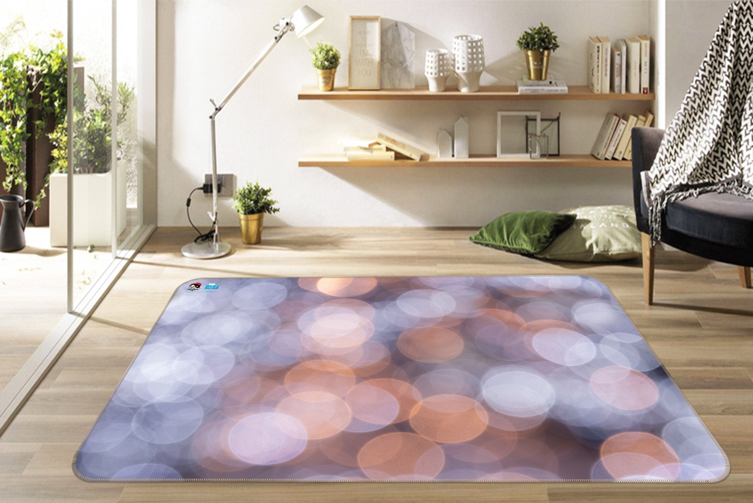 3D Light Halo 023 Non Slip Rug Mat Mat AJ Creativity Home 