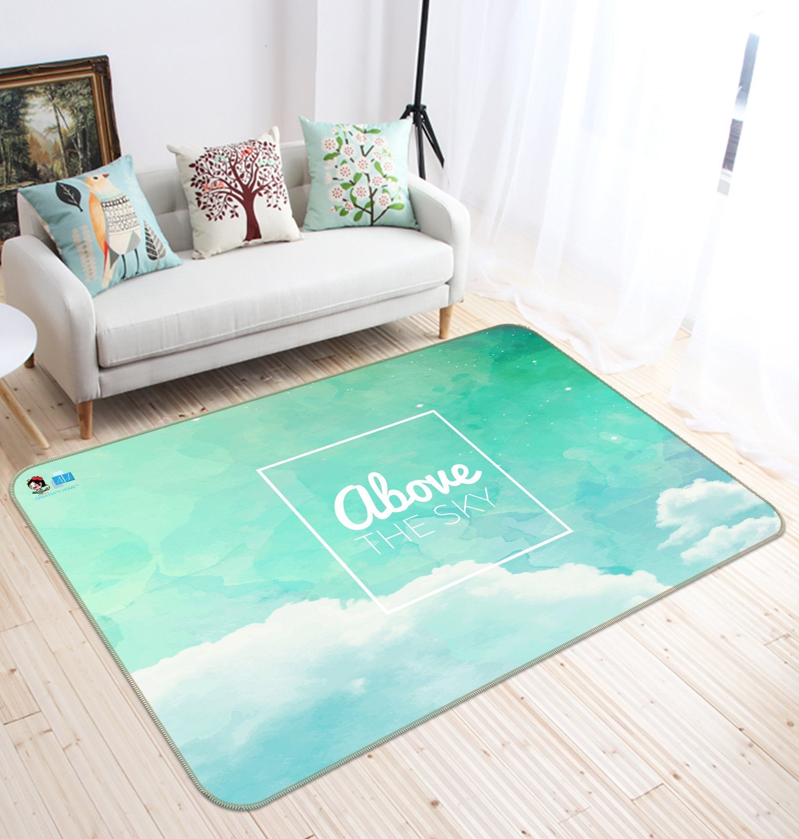 3D Cloud English 305 Non Slip Rug Mat Mat AJ Creativity Home 