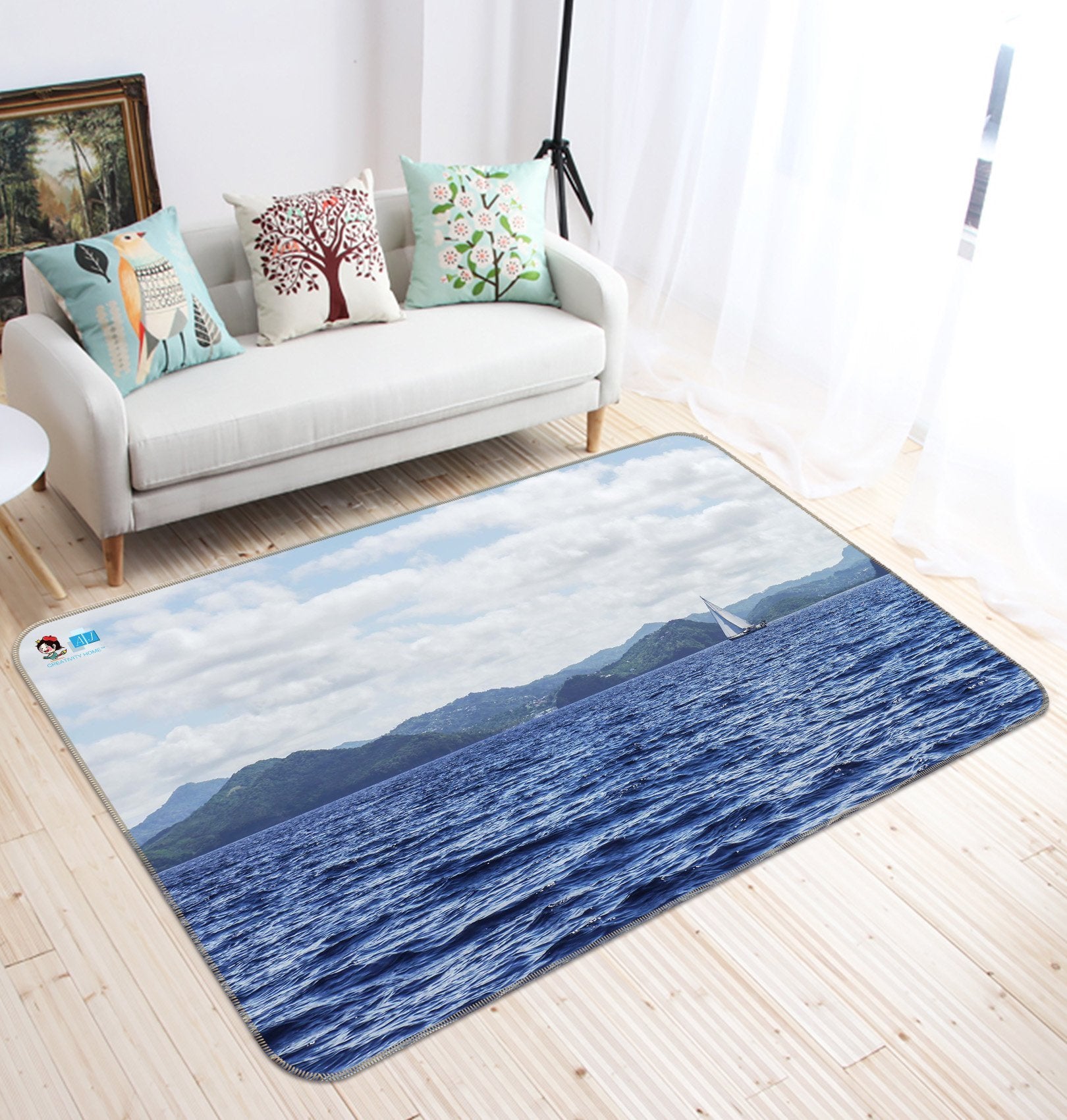 3D Surface Boat 039 Non Slip Rug Mat Mat AJ Creativity Home 