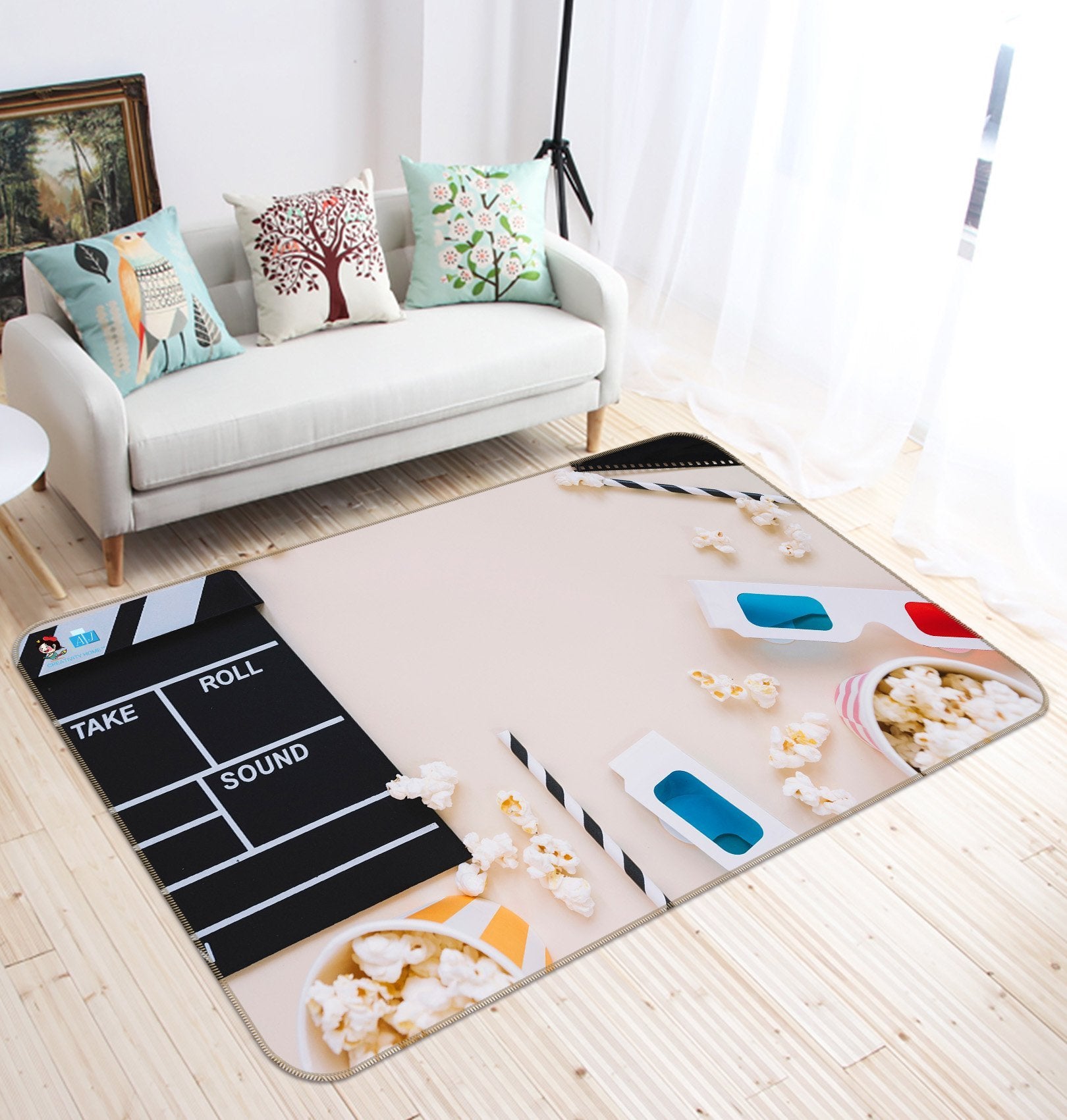 3D Popcorn Playing Board 211 Non Slip Rug Mat Mat AJ Creativity Home 