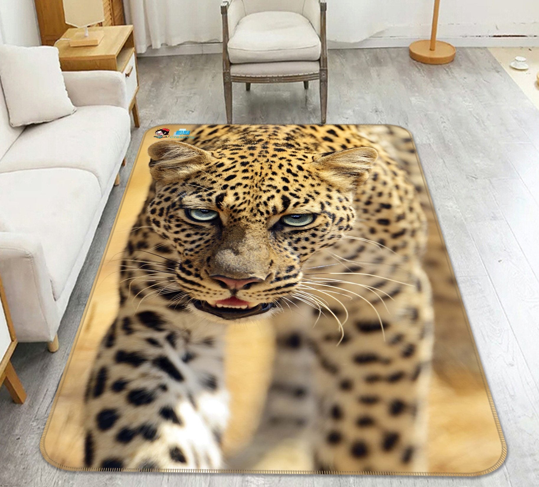 3D Handsome Leopard 229 Non Slip Rug Mat Mat AJ Creativity Home 