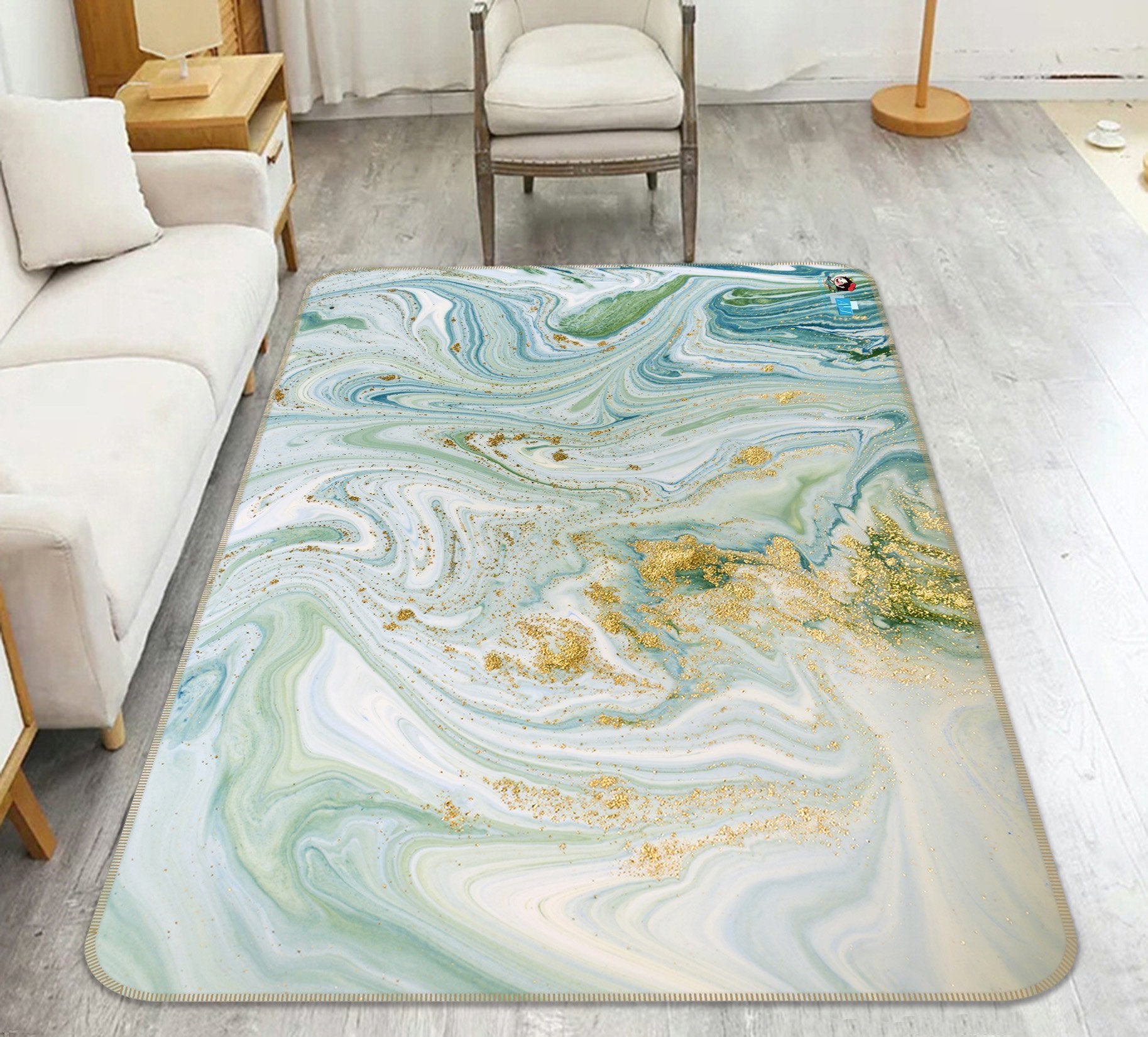 3D Flow Pattern 44 Non Slip Rug Mat Mat AJ Creativity Home 