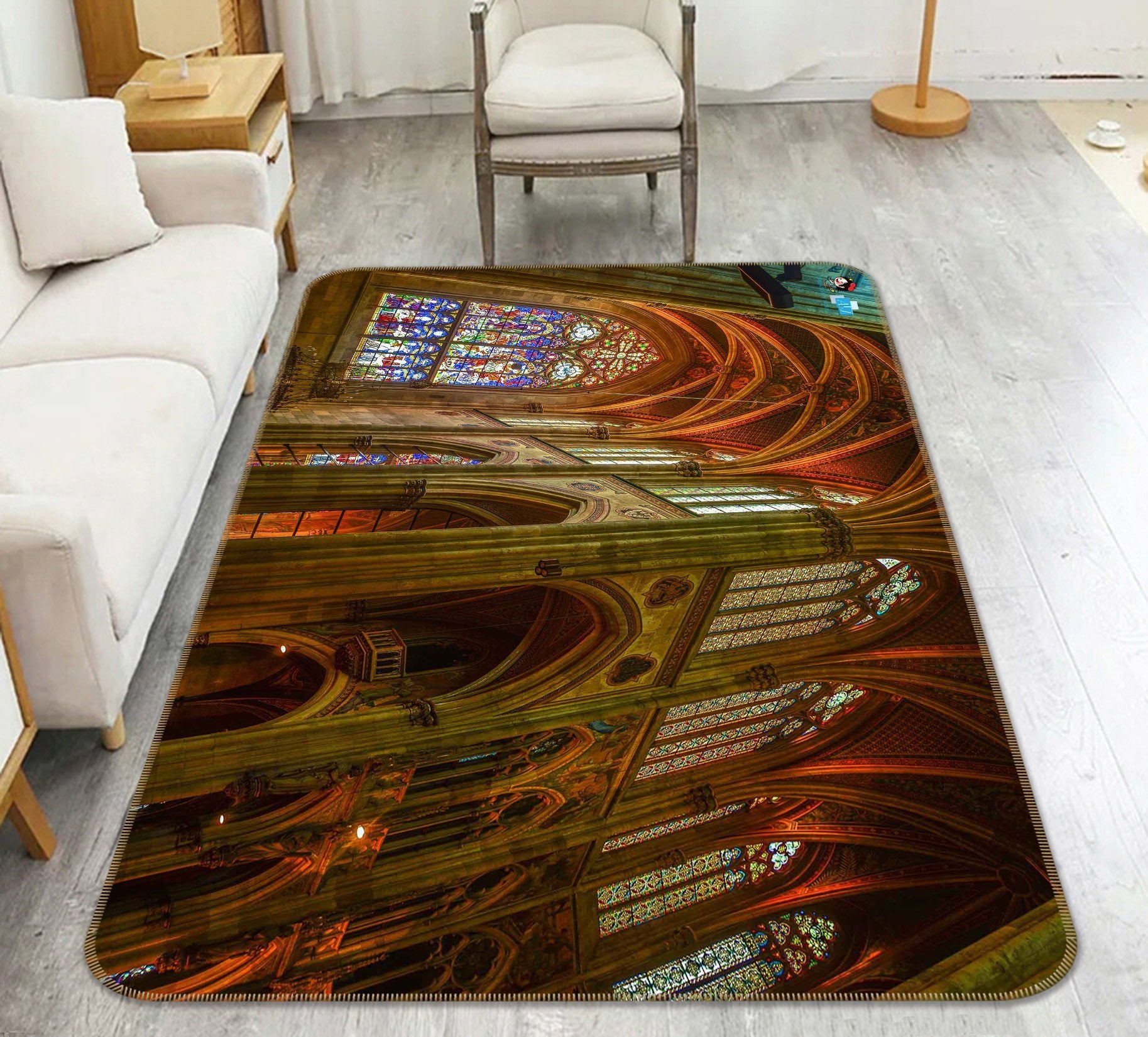 3D Villa Window 050 Non Slip Rug Mat Mat AJ Creativity Home 