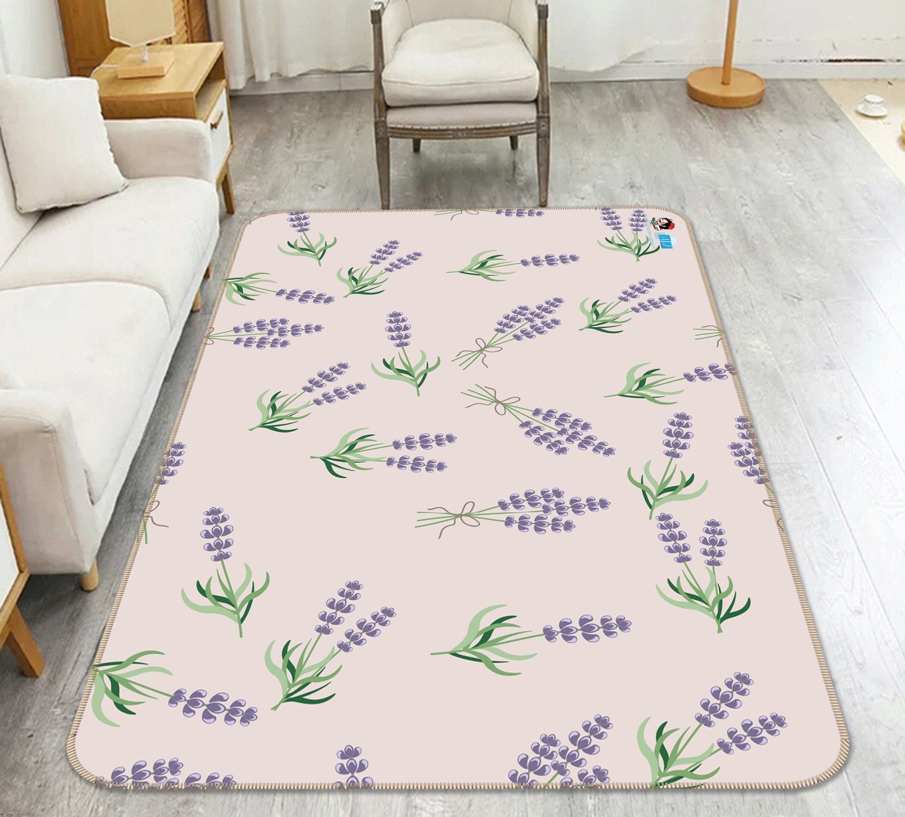 3D Purple Grass 056 Non Slip Rug Mat Mat AJ Creativity Home 