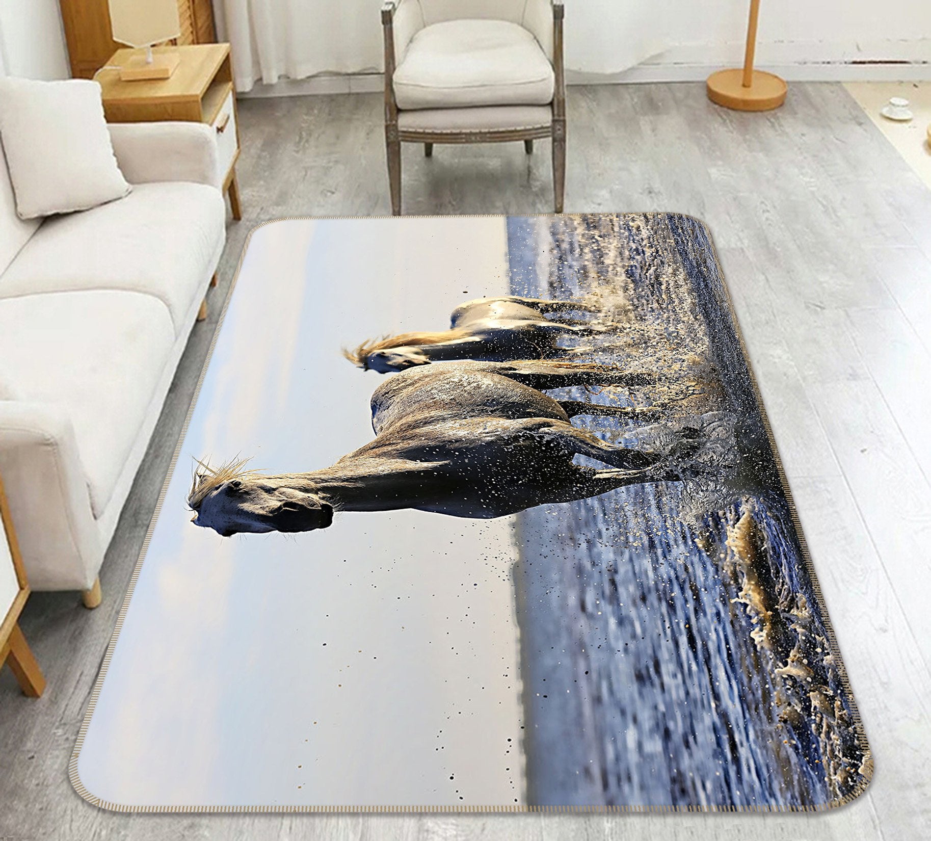 3D Sea Horse 593 Animal Non Slip Rug Mat Mat AJ Creativity Home 