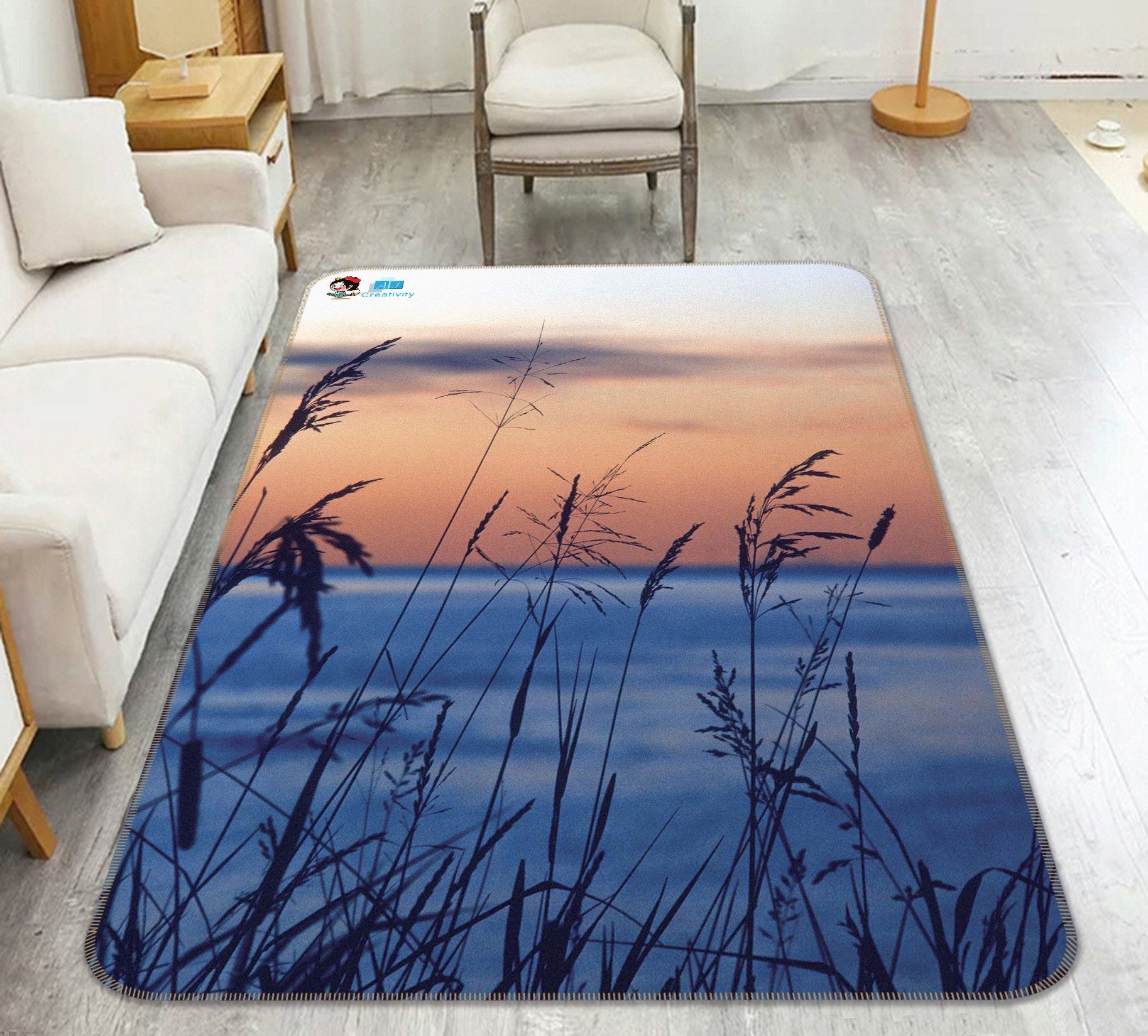 3D Peaceful Sea Sunset 171 Non Slip Rug Mat Mat AJ Creativity Home 