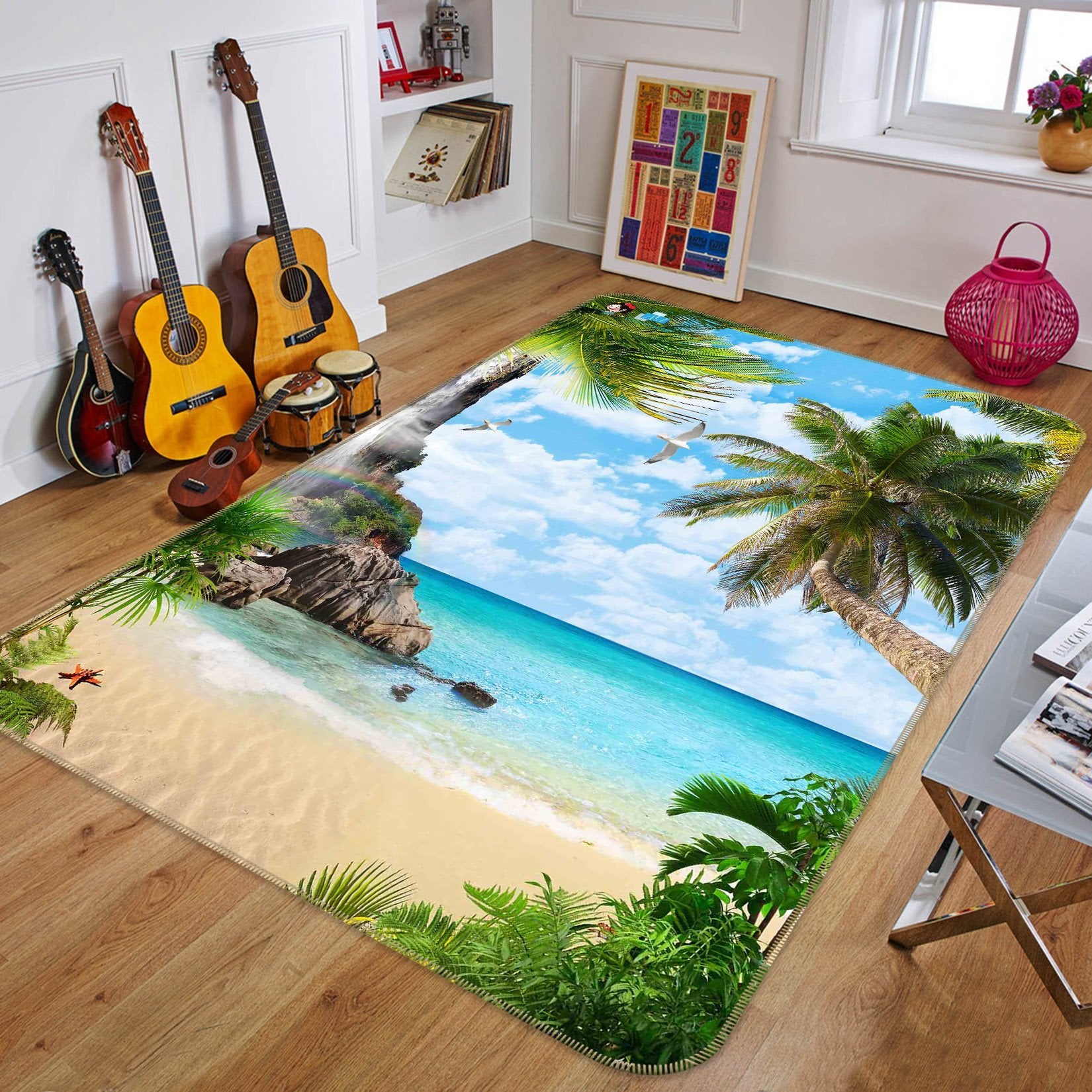 3D Tropical Sea 194 Non Slip Rug Mat Mat AJ Creativity Home 