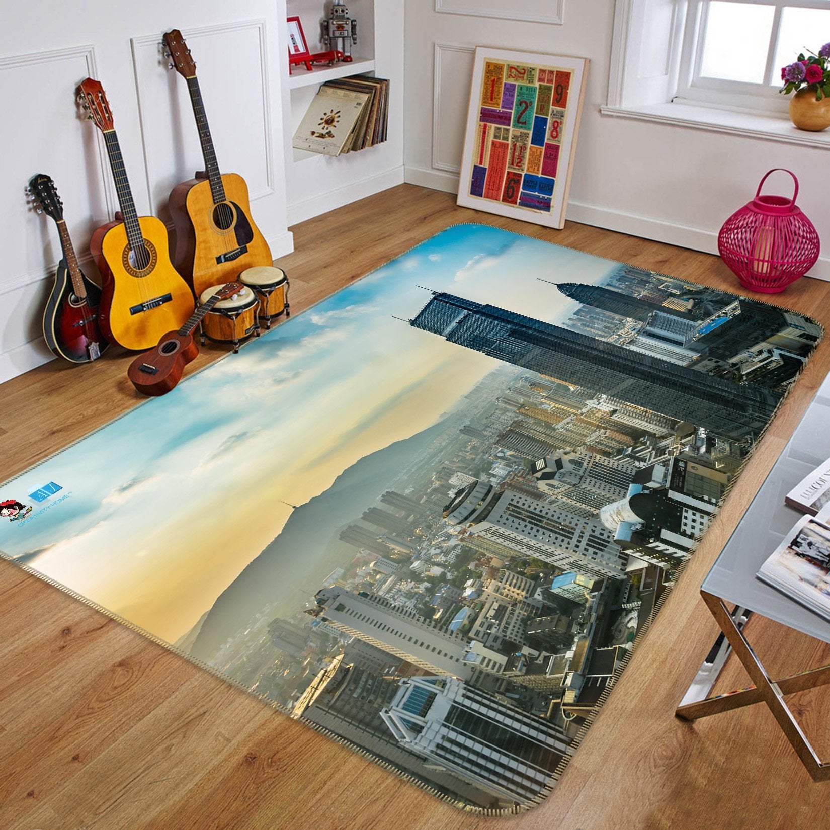 3D Building Hill 171 Non Slip Rug Mat Mat AJ Creativity Home 