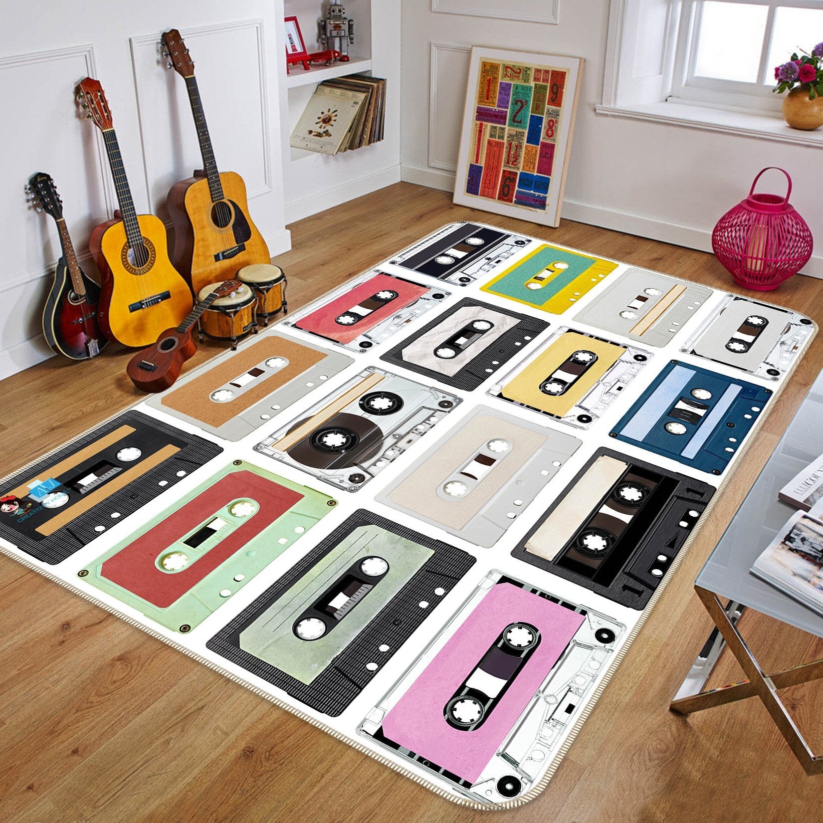 3D Colored Tape 062 Non Slip Rug Mat Mat AJ Creativity Home 