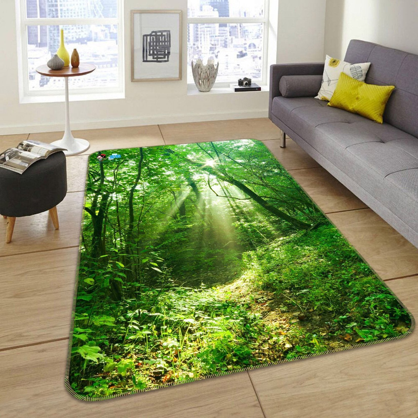 3D Woods Shading 034 Non Slip Rug Mat Mat AJ Creativity Home 