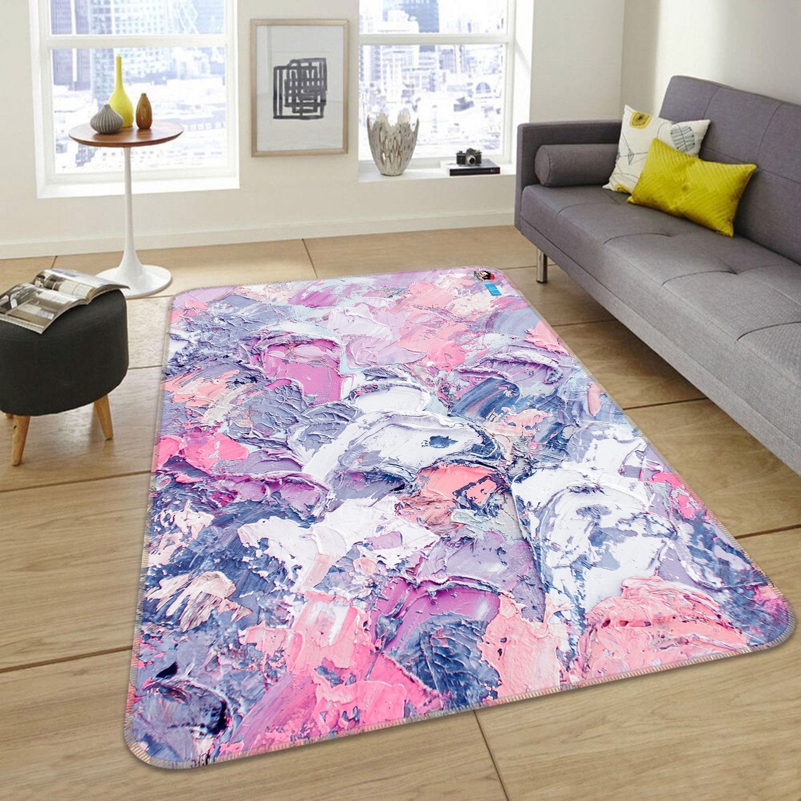 3D Pink Pigment 14 Non Slip Rug Mat Mat AJ Creativity Home 