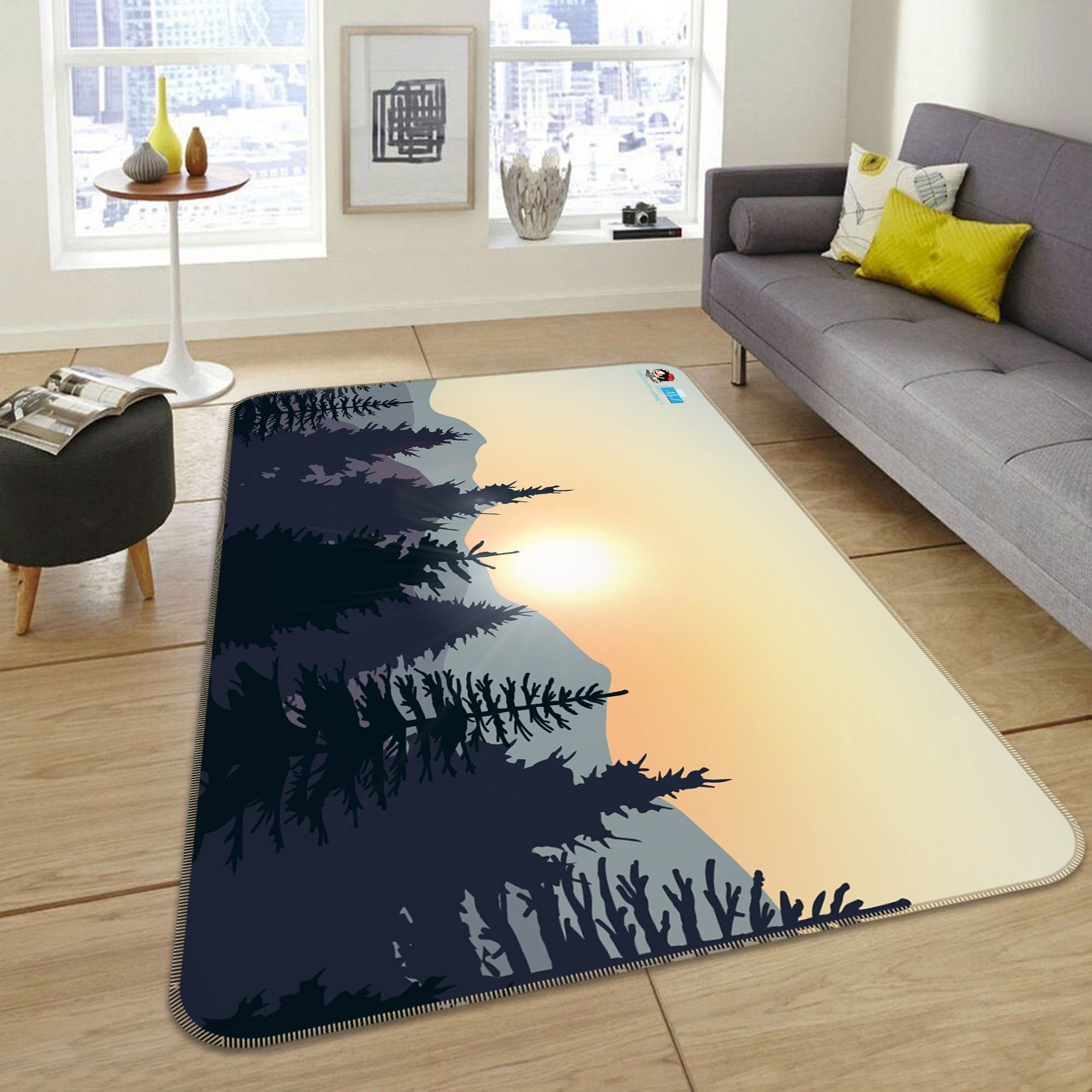 3D Sunlight Hazy Forest 298 Non Slip Rug Mat Mat AJ Creativity Home 