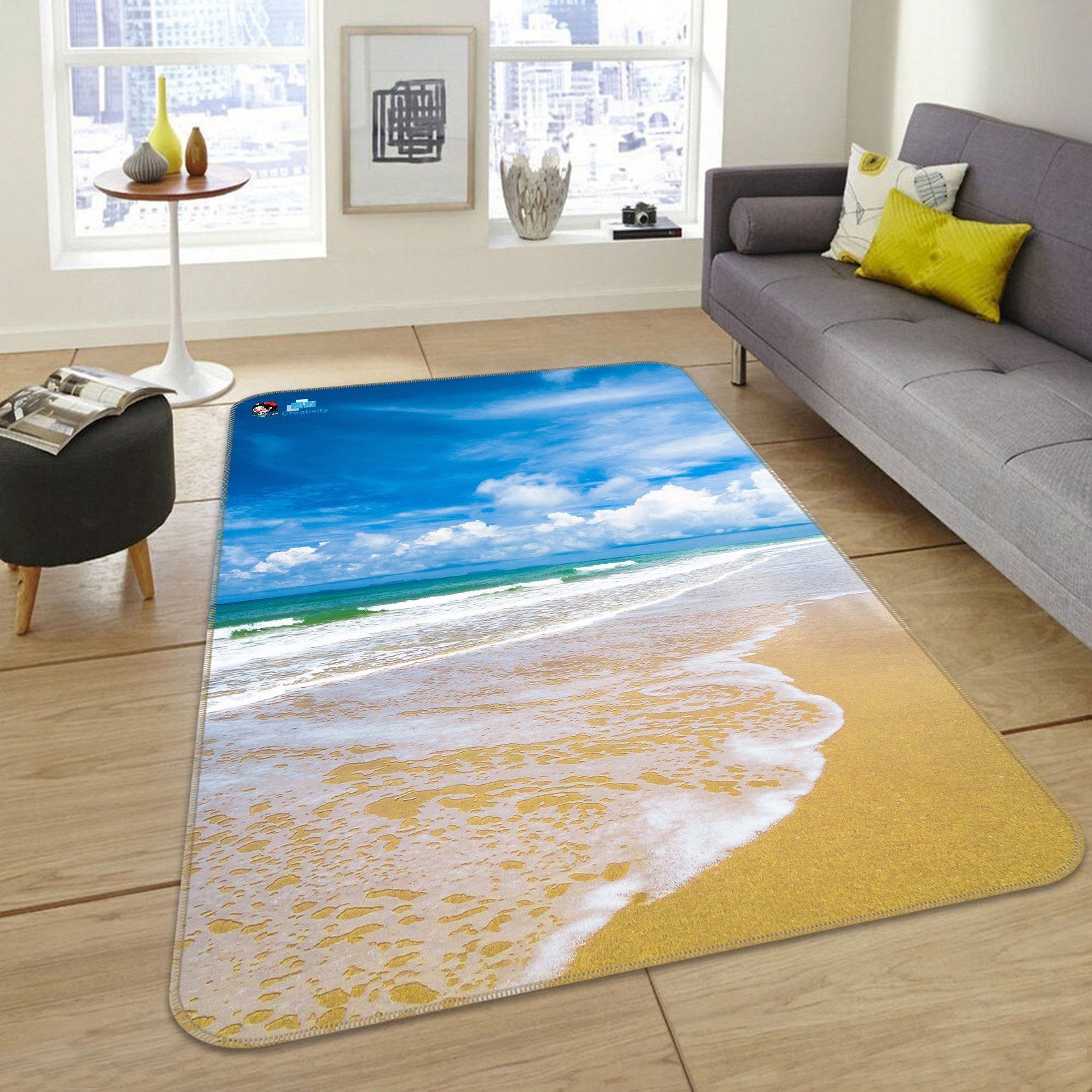 3D Pretty Sea Scenery 180 Non Slip Rug Mat Mat AJ Creativity Home 