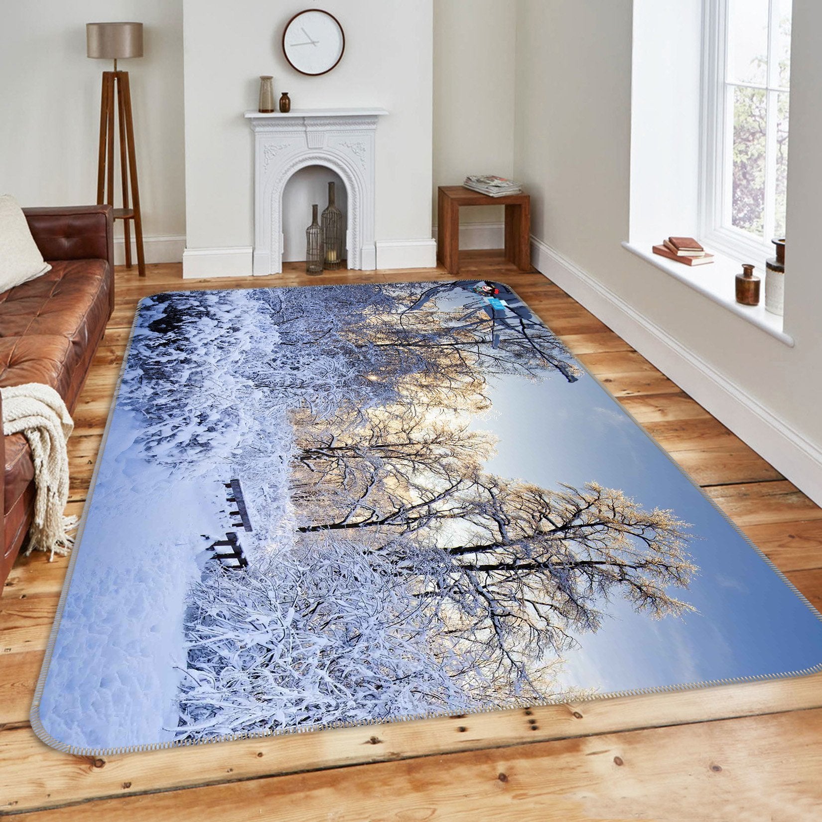 3D Snow Cover 698 Non Slip Rug Mat Mat AJ Creativity Home 