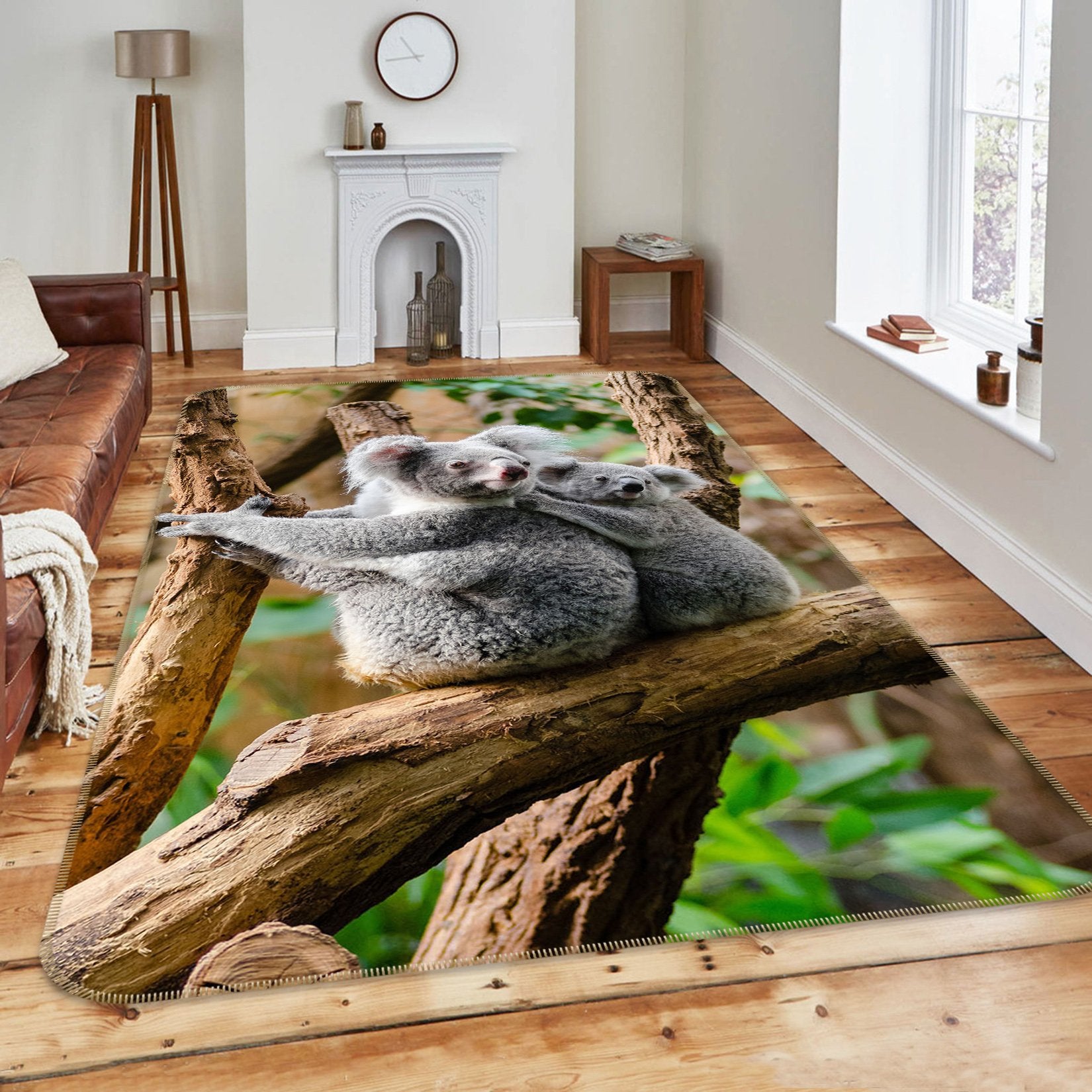 3D Koala 654 Animal Non Slip Rug Mat Mat AJ Creativity Home 