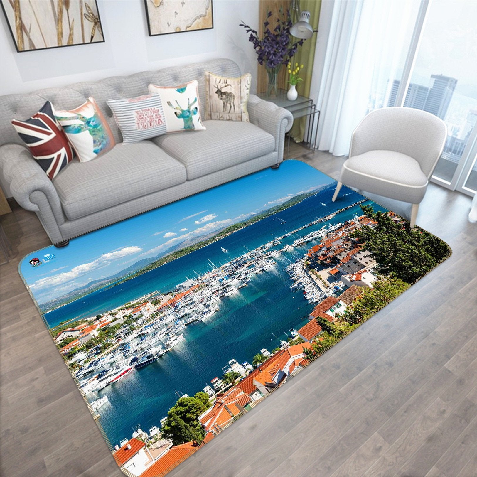 3D Croatian Landscape 205 Non Slip Rug Mat Mat AJ Creativity Home 