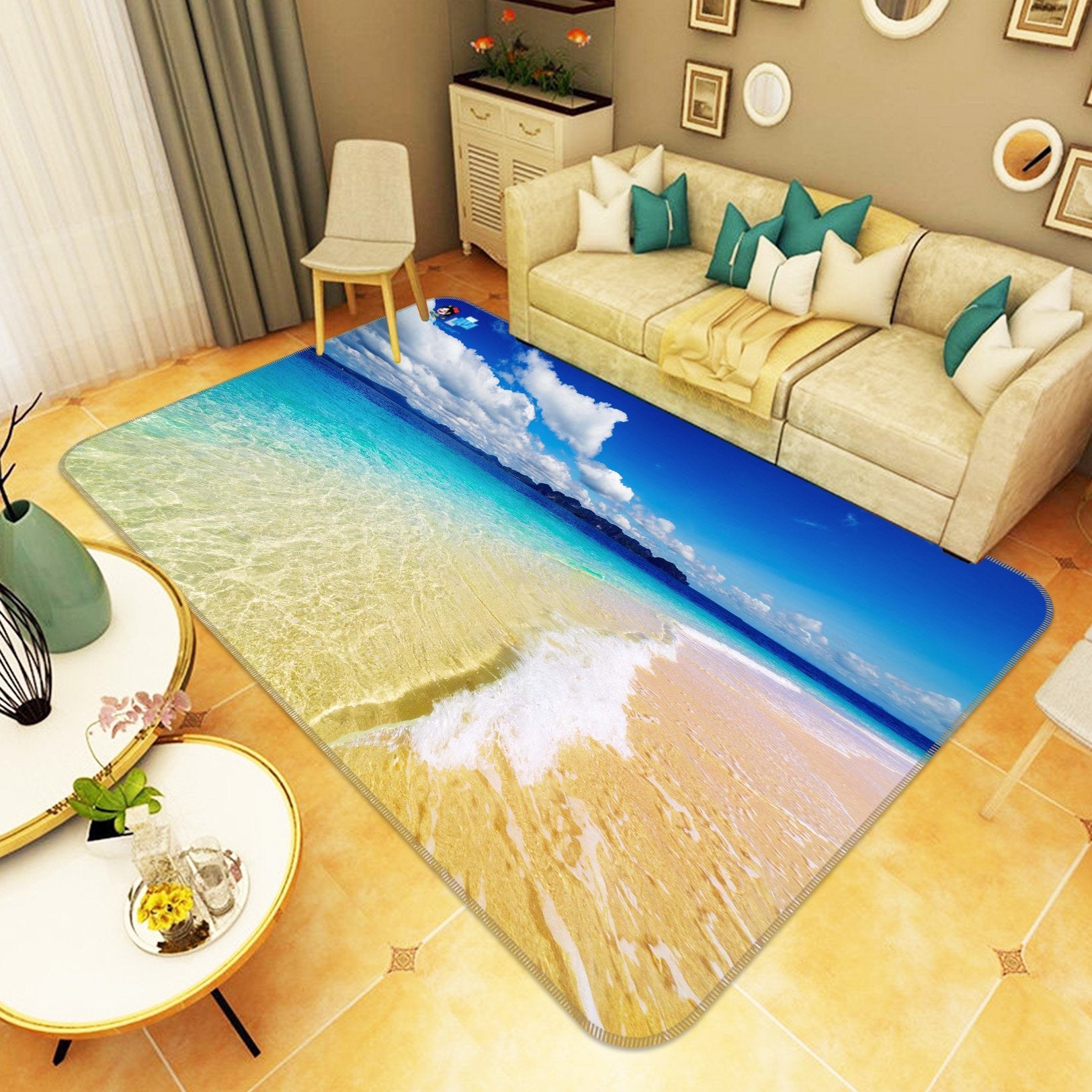 3D Beautiful Sea Scenery 187 Non Slip Rug Mat Mat AJ Creativity Home 