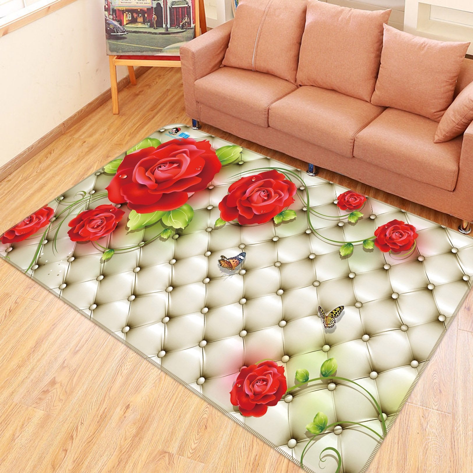 3D Sand Release Butterfly 558 Non Slip Rug Mat Mat AJ Creativity Home 
