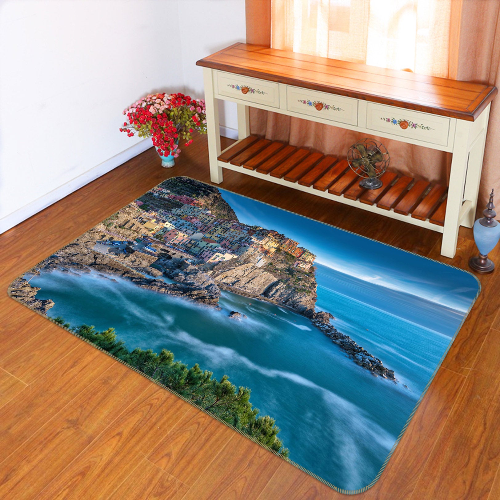 3D Alpine Sea 1113 Marco Carmassi Rug Non Slip Rug Mat