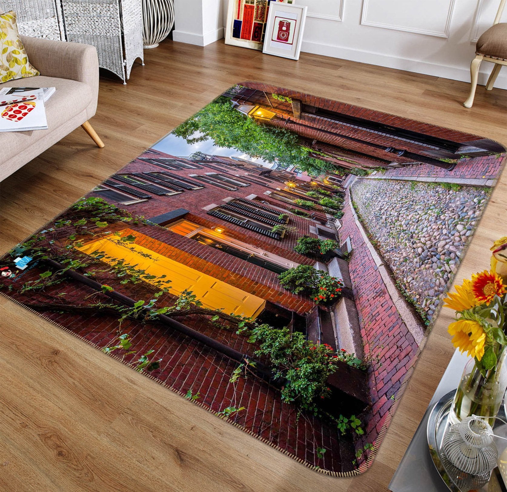3D Stone Road 690 Non Slip Rug Mat Mat AJ Creativity Home 