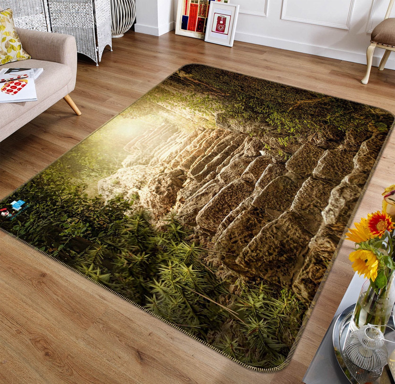 3D Stone Staircase 710 Non Slip Rug Mat Mat AJ Creativity Home 