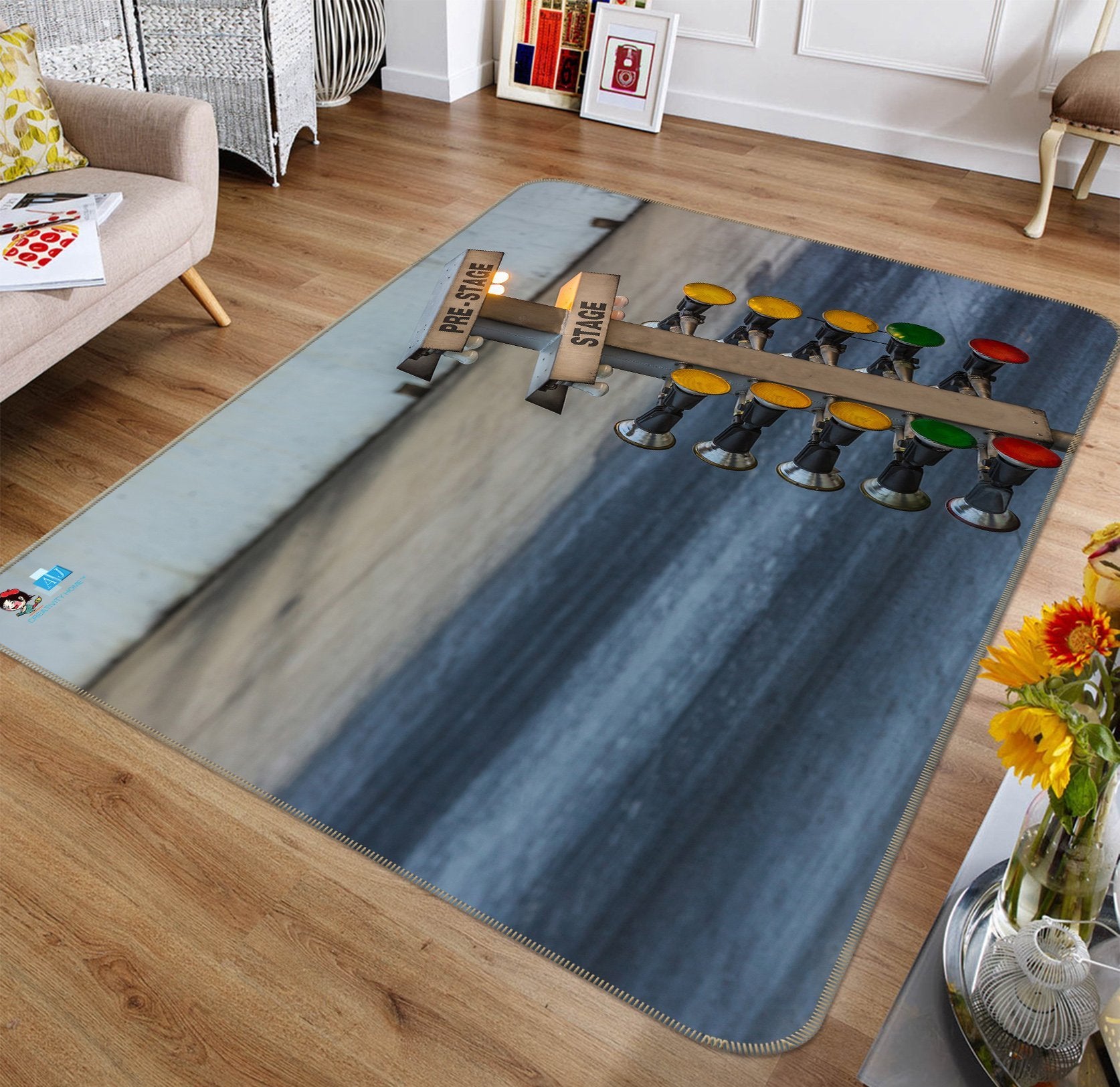 3D Tool Light 304 Non Slip Rug Mat Mat AJ Creativity Home 