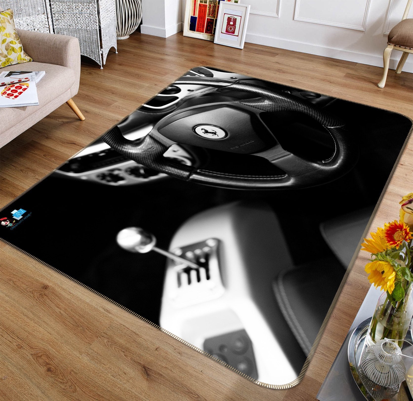 3D Black Direction 252 Non Slip Rug Mat Mat AJ Creativity Home 